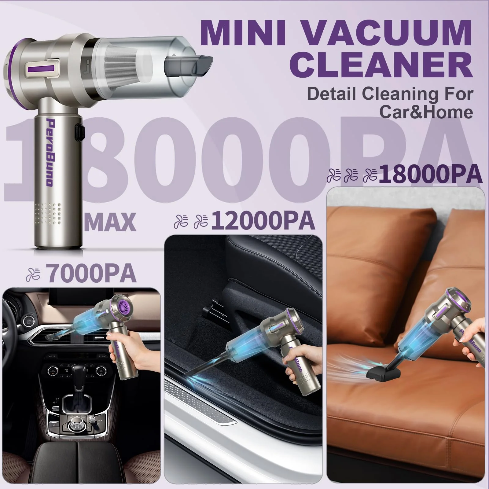 PeroBuno Air Duster for PC. 200000RPM Compressed Air Blower