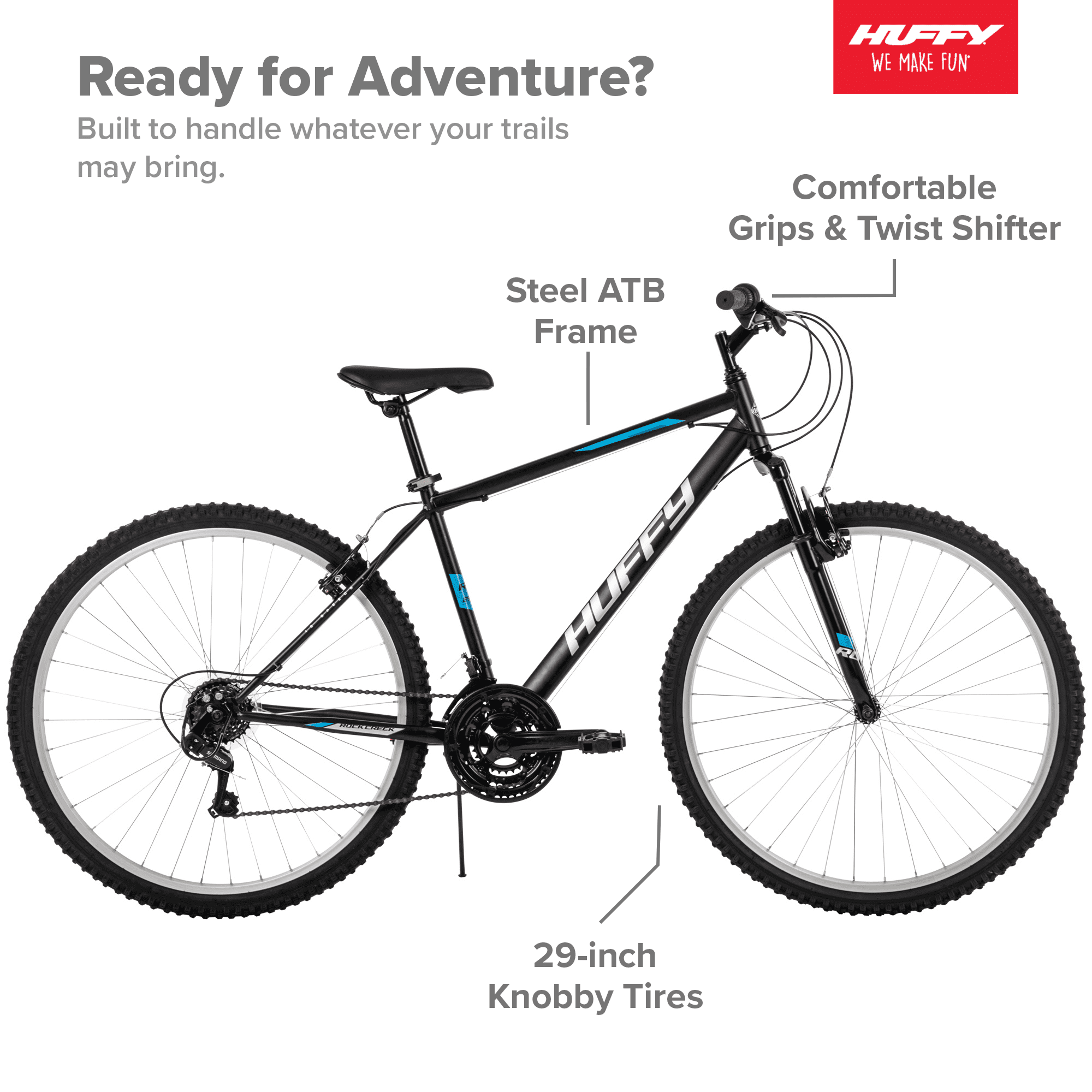 29 Rock Creek Men's Mountain Bike. Black