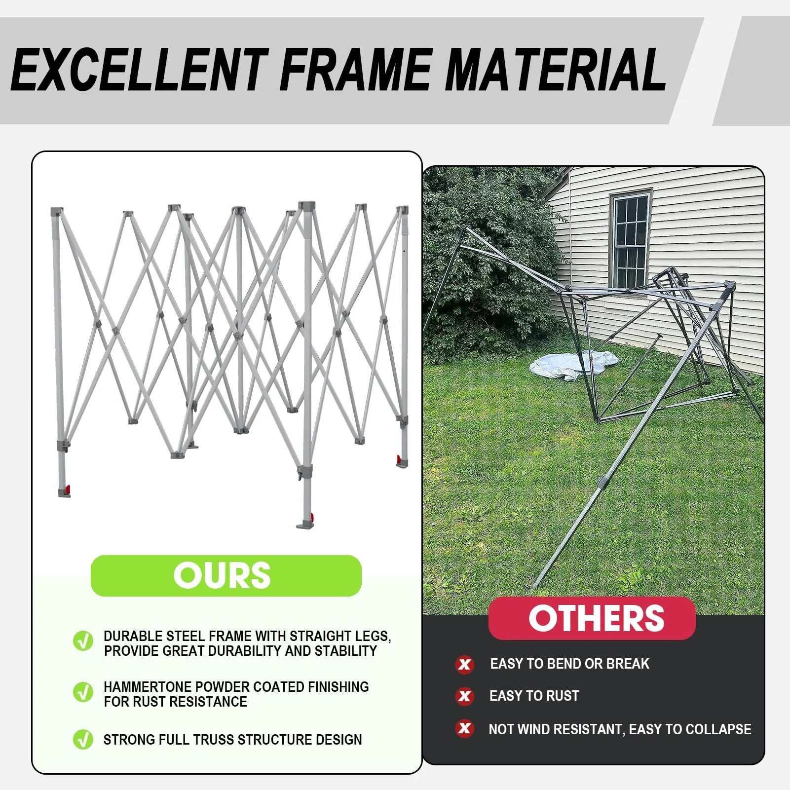Eurmax 10x10ft Patio Pop Up Canopy Tent for Outdoor