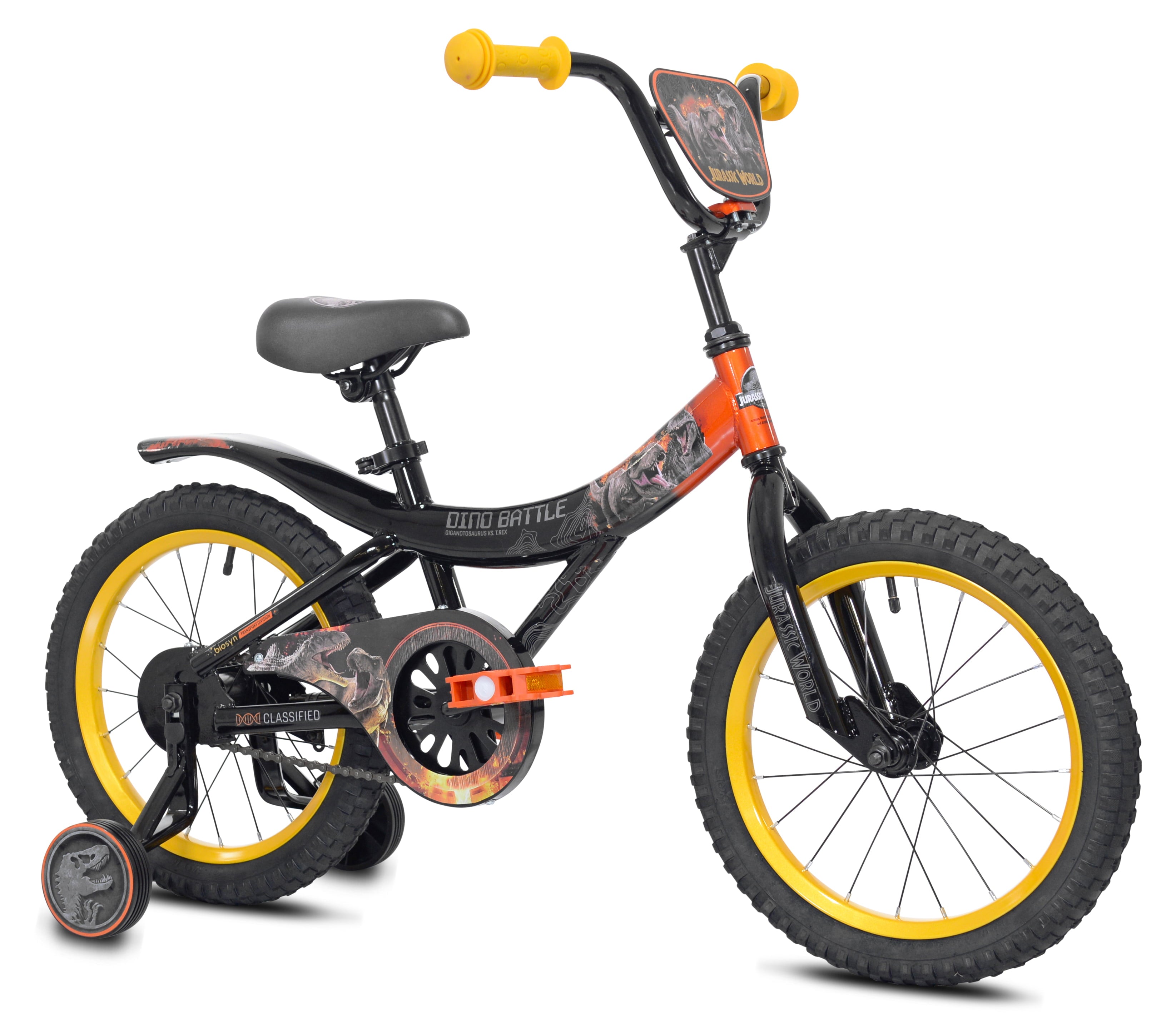 World? 16 Dino Battle Boys Bicycle. Black