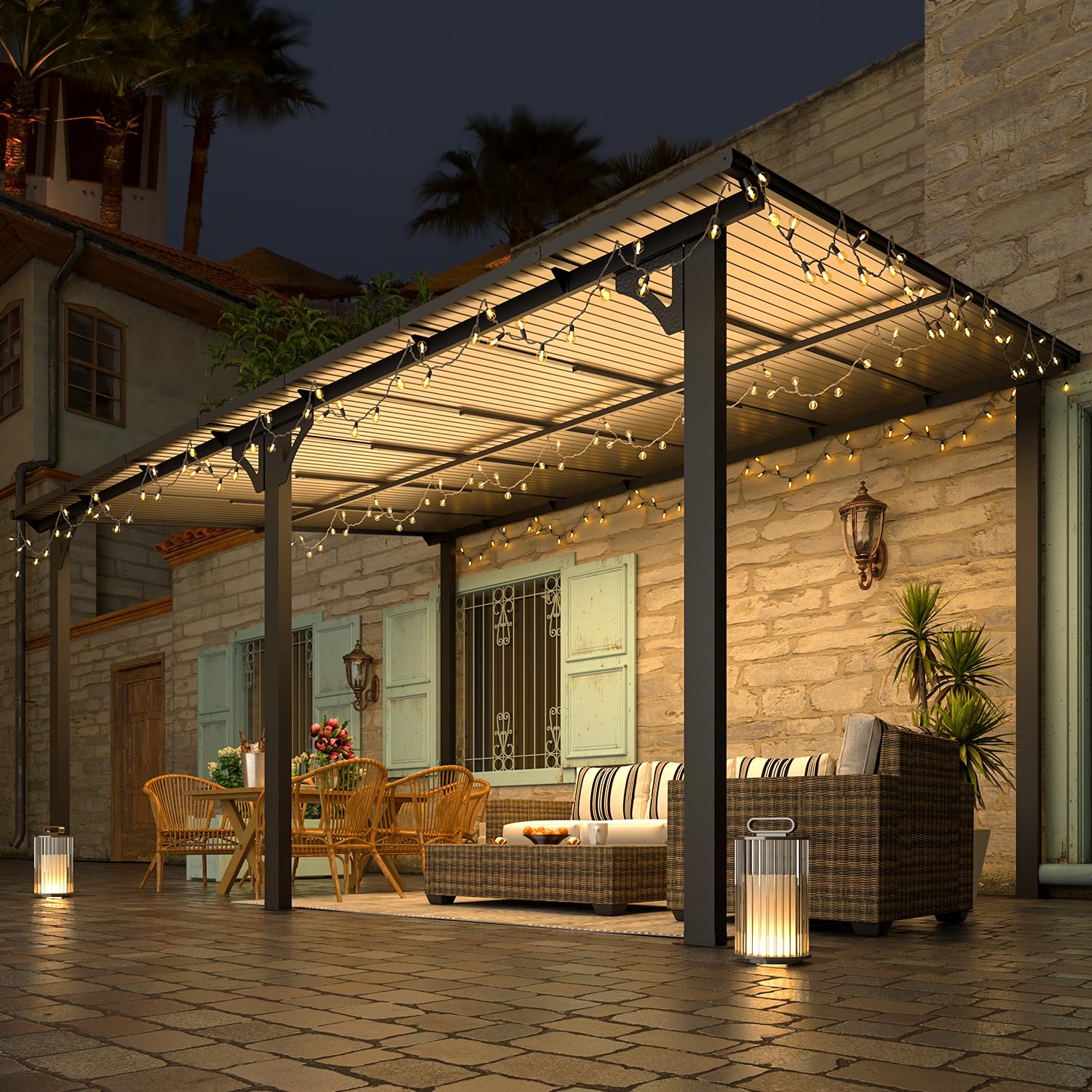 AECOJOY 14' x 10' Gazebo for Patio with Roof