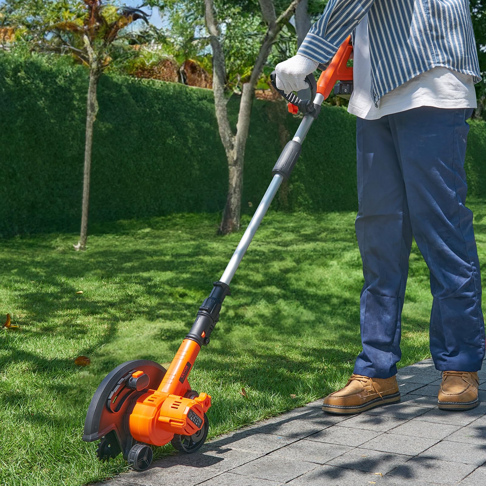 VEVOR Lawn Edger. 20V Battery Powered Cordless Edger