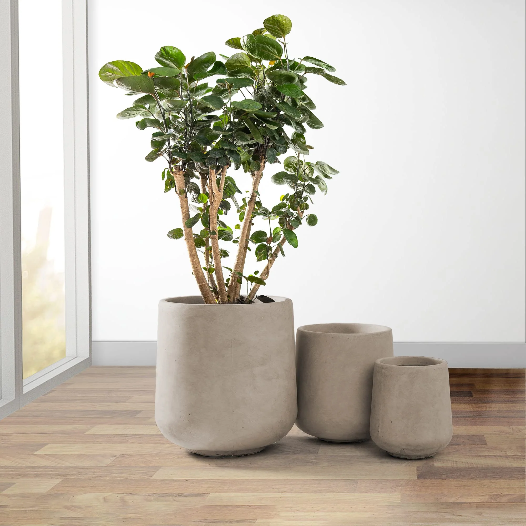 Kante 15.3+11.6+8.2 Dia Round Concrete Planter