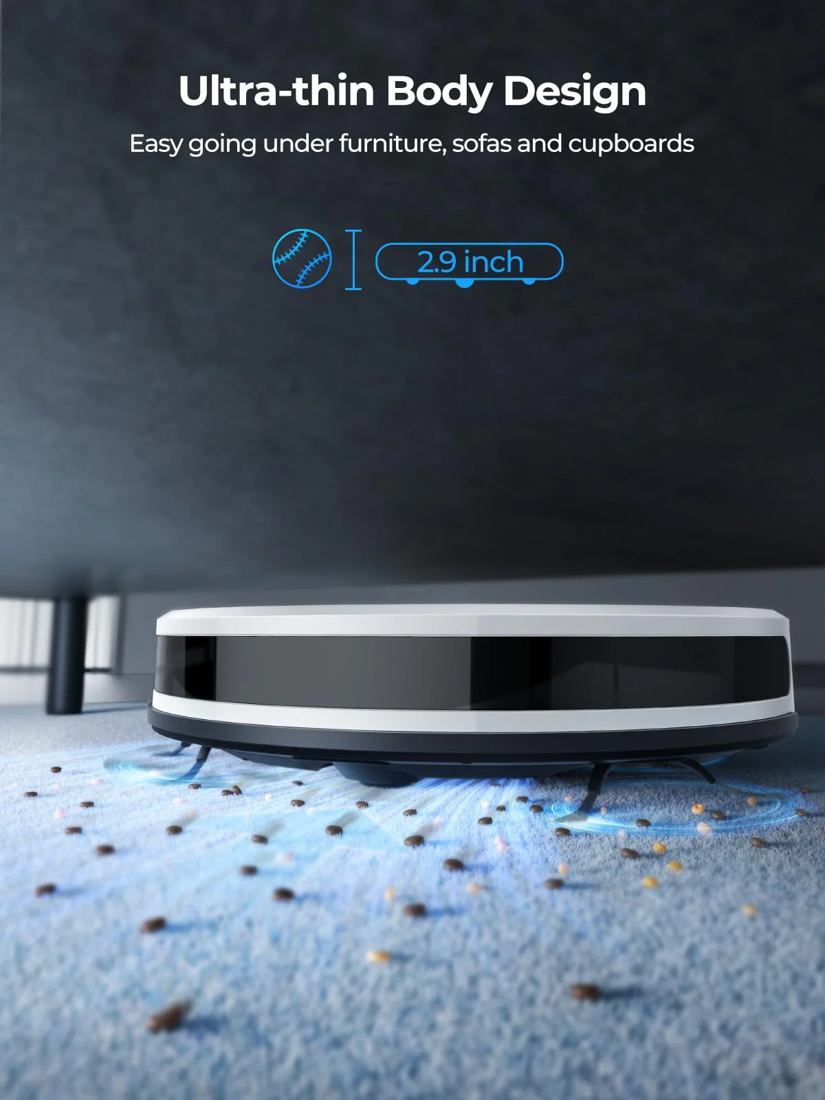 Laresar Robot Vacuums and Mop Combo with Auto Carpet Boost