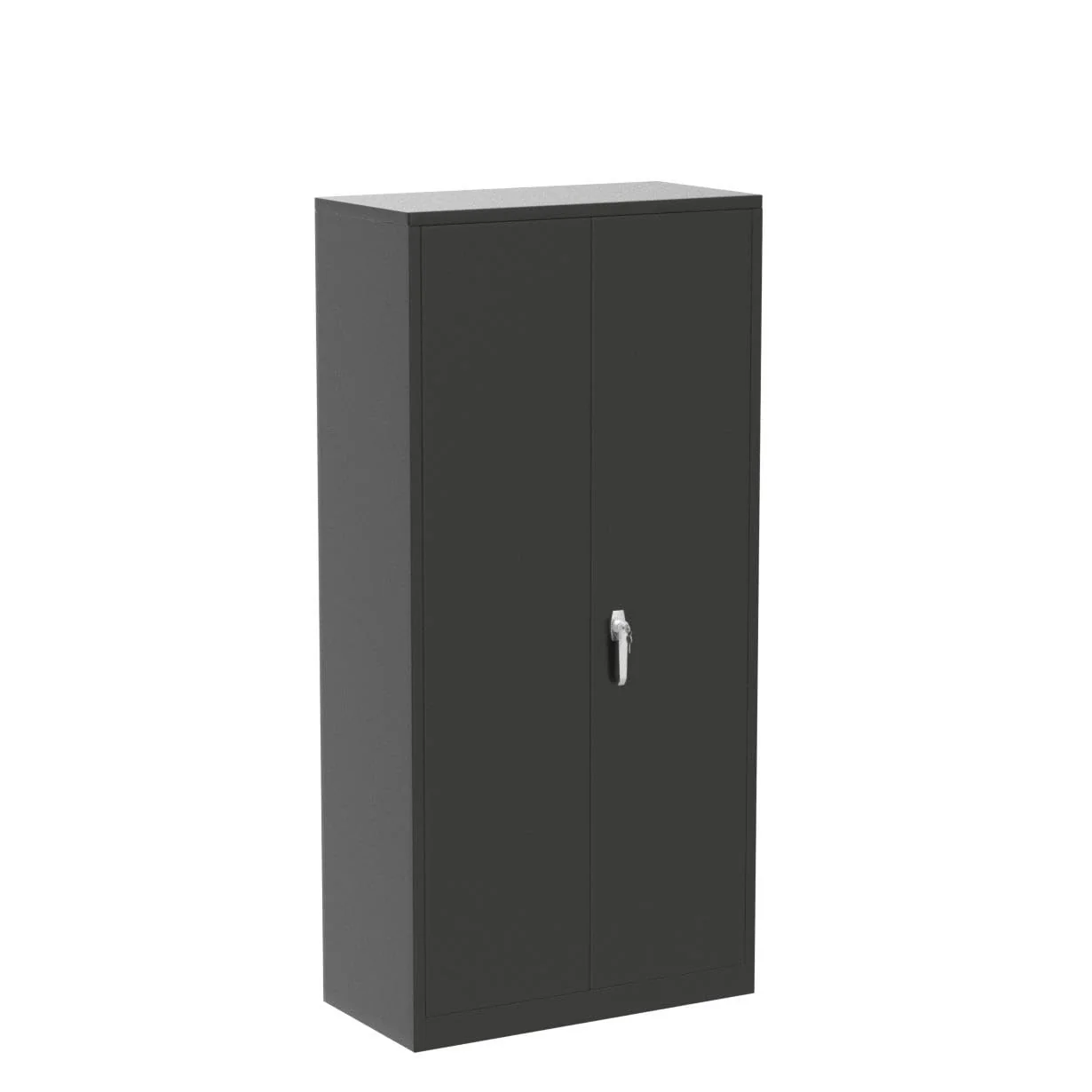 Greenvelly 72 Black Storage Cabinet with Doors