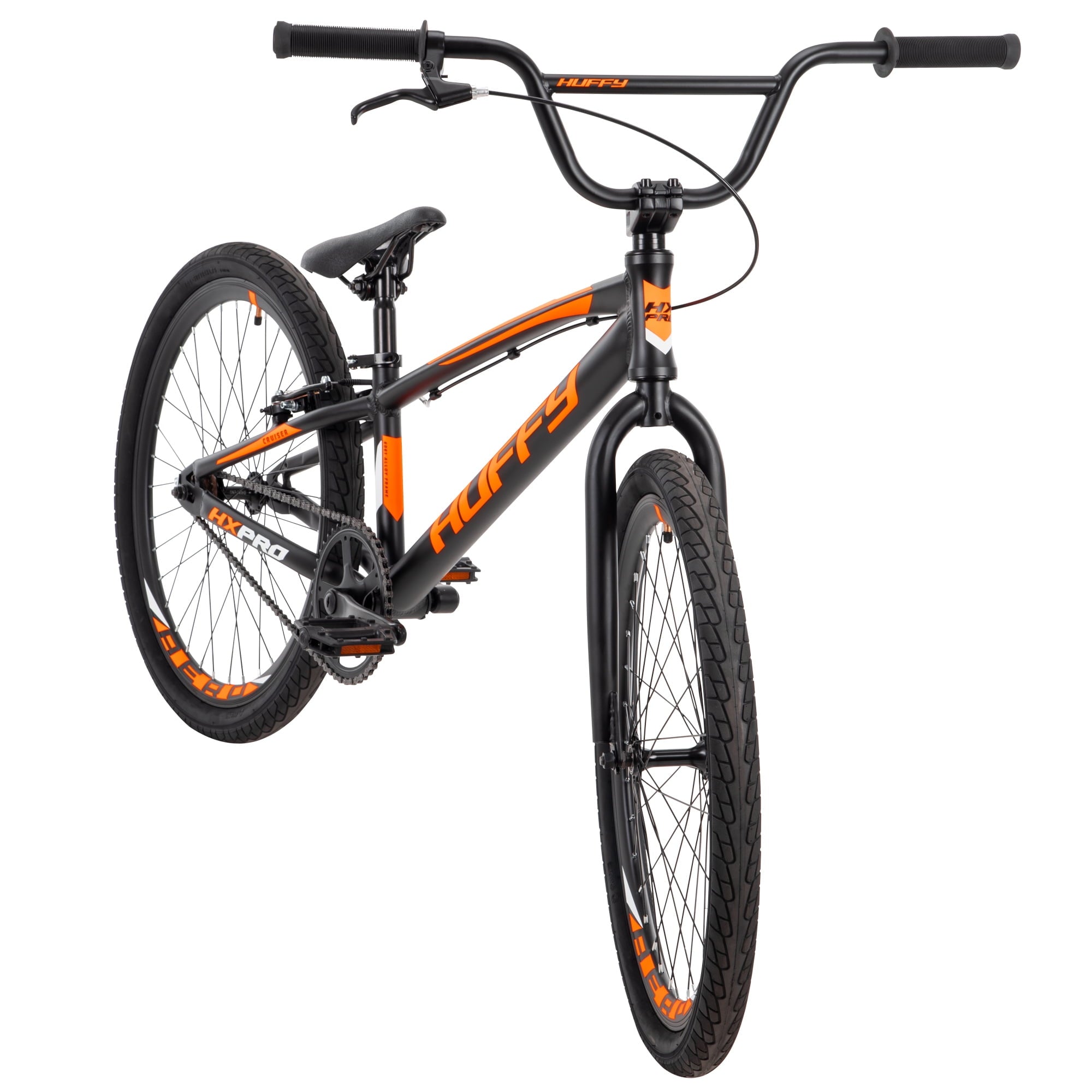 HX Pro Cruiser 24-inch Aluminum BMX Bike for Boys. Black/Orange