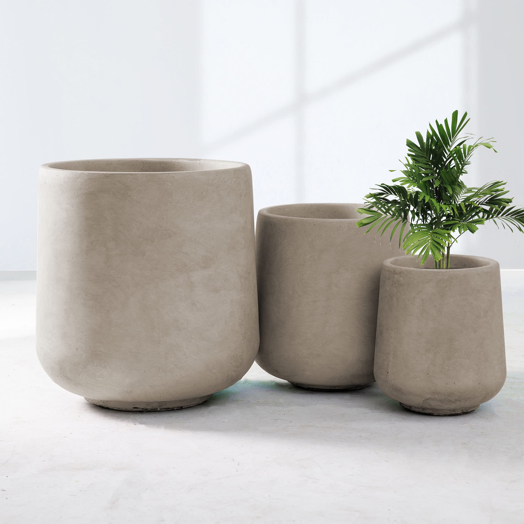 Kante 15.3+11.6+8.2 Dia Round Concrete Planter