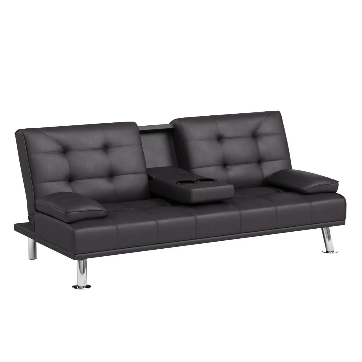 JUMMICO Modern Convertible Folding Futon Sofa Bed