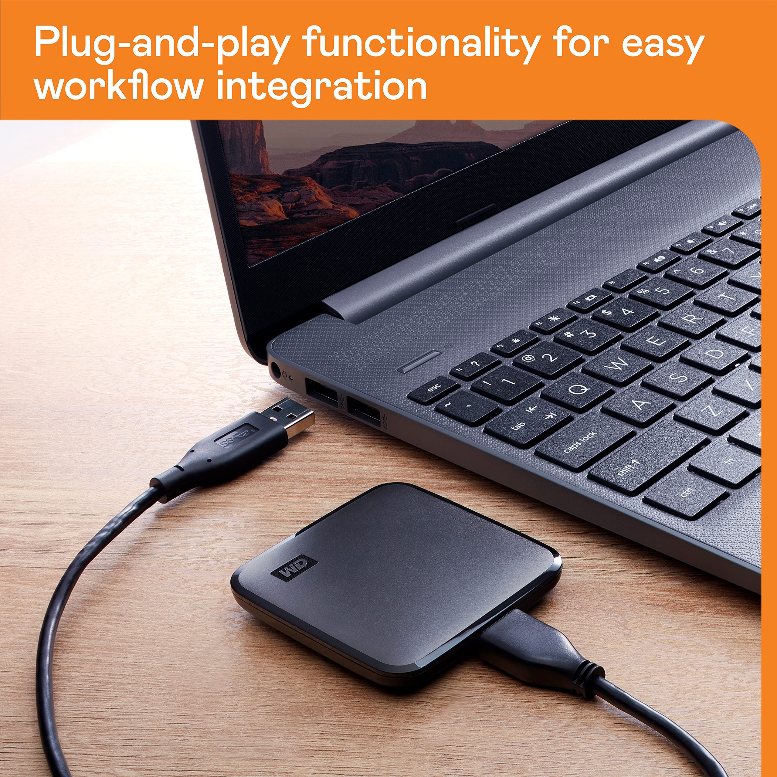 Western Digital 2TB Elements SE - Portable SSD. USB 3.0