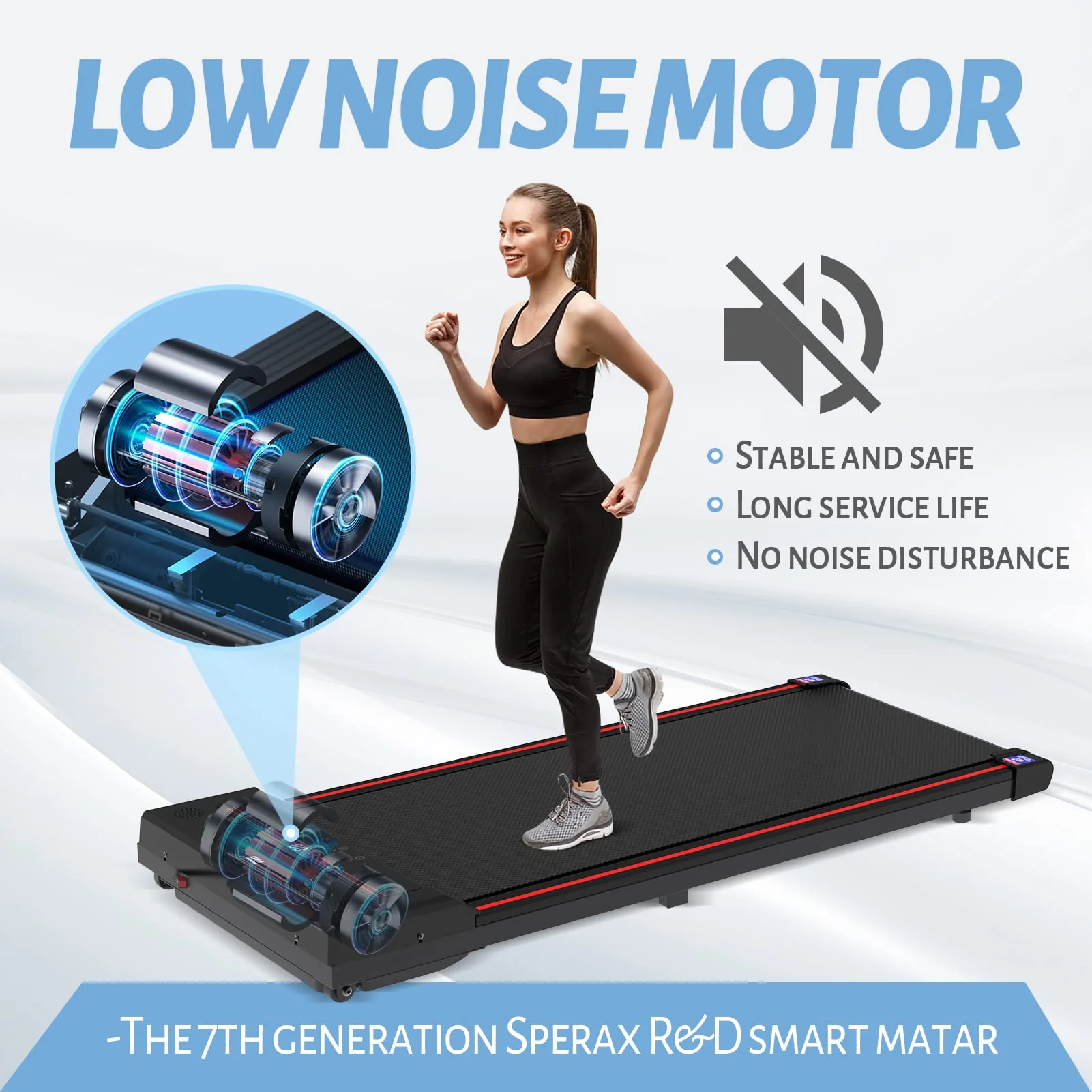 Sperax Walking Pad. Under Desk Treadmill for Home