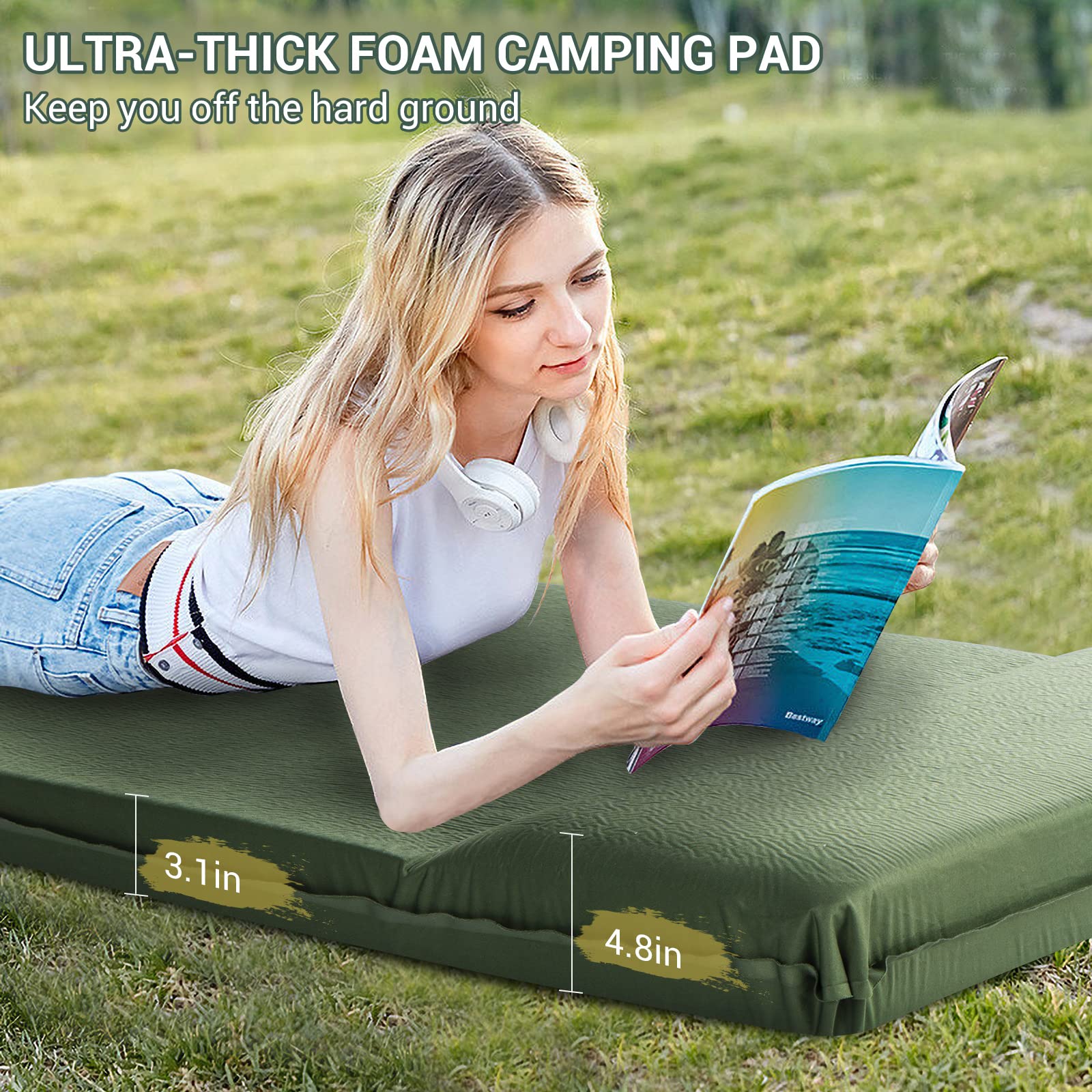 Elegear 3.1 Ultra-Thick Memory Foam Camping Pad