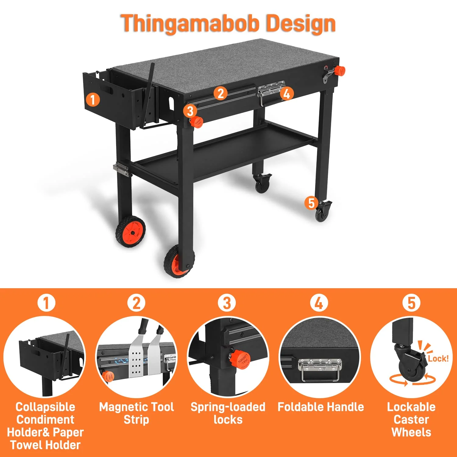JiRiCHMi Outdoor Grill Table. Blackstone Griddle Stand