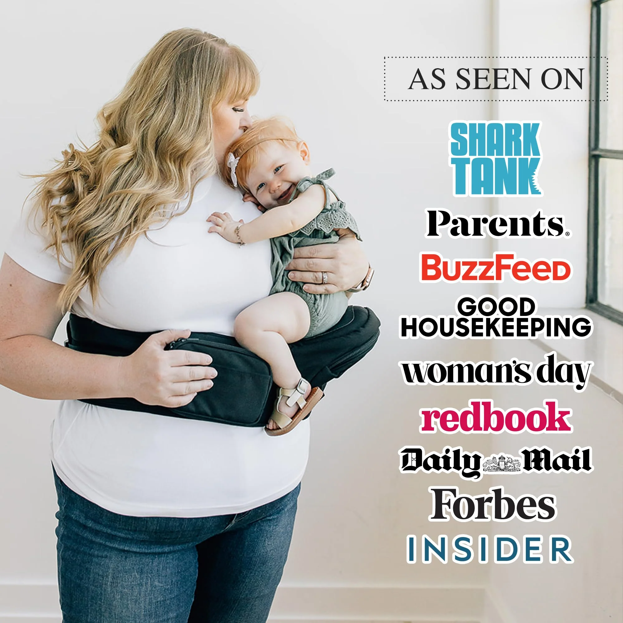 Tushbaby Hip Seat Baby Carrier for Newborns & Toddlers