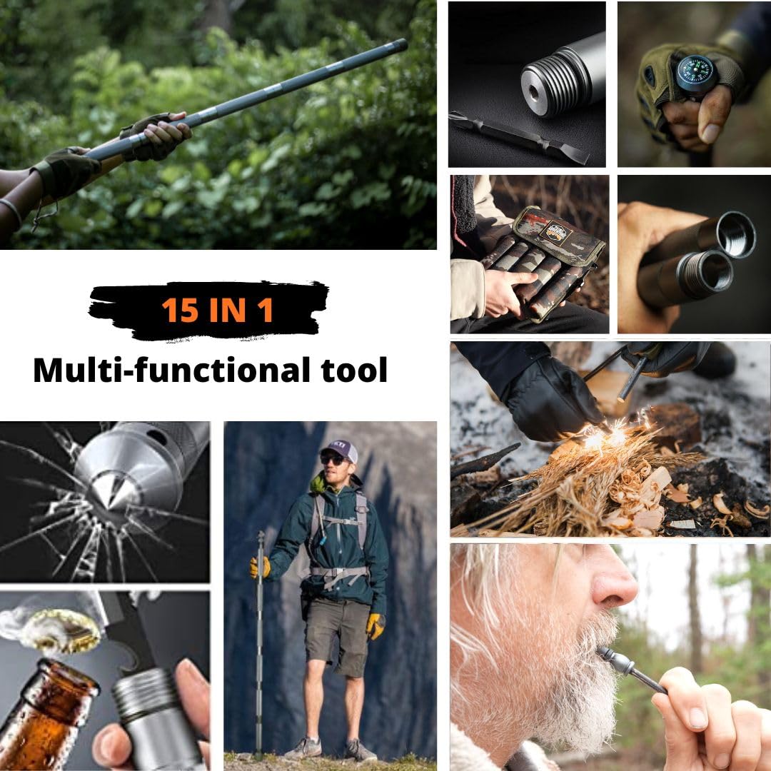 Prime Adventure Outdoor Hiking Stick Walking Staff