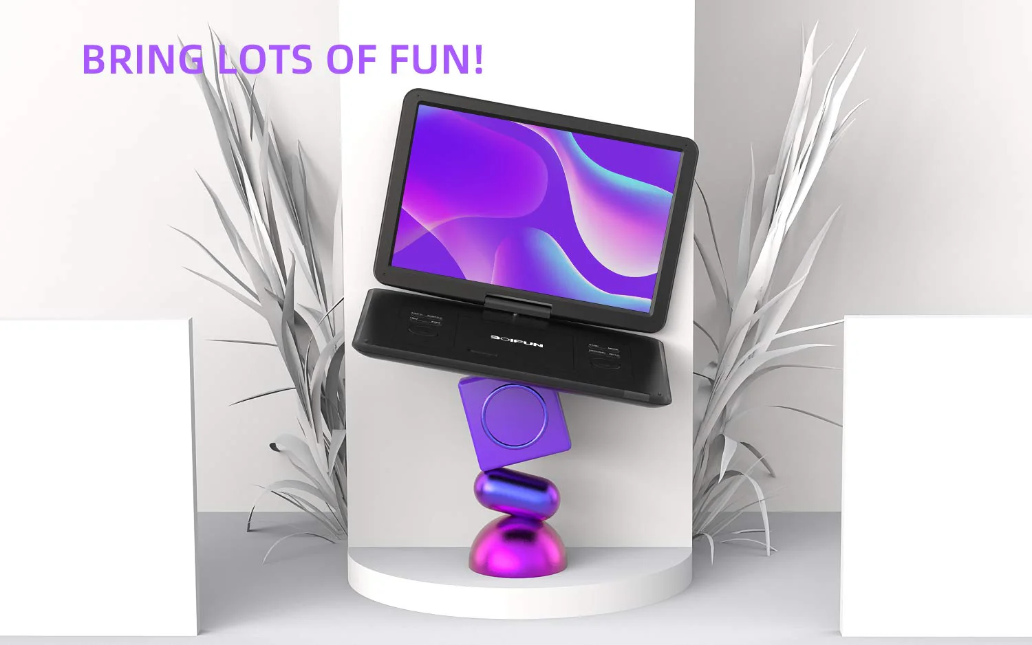 BOIFUN 17.5 Portable DVD Player with 15.6 HD Screen