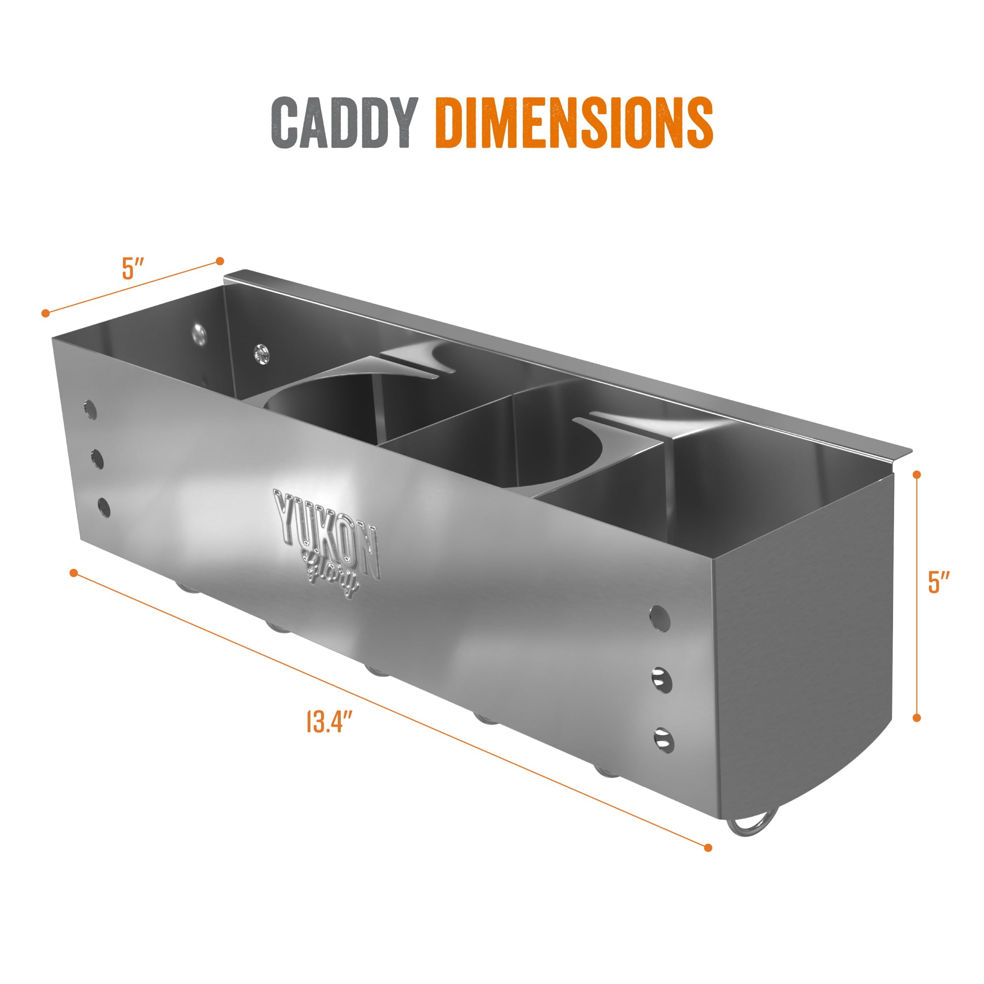 Glory BBQ Caddy Organizer Original Stainless Steel Griddle Caddy The Grill Caddy Designed for Char-Broil Model 463377319 Performance 4-Burner Cart Style Grills - Clean & Organized Grill Station