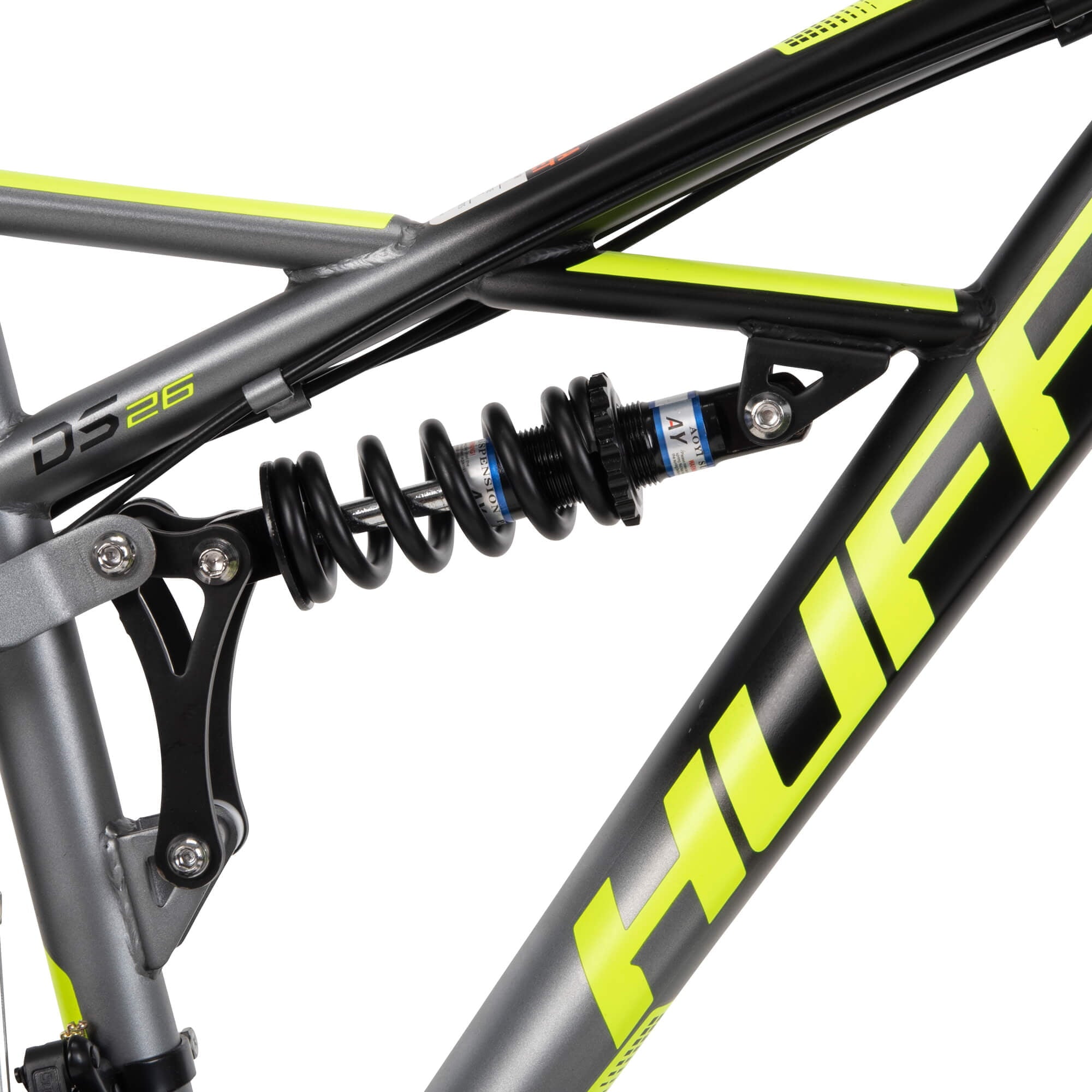 26 In. Oxide Men's Mountain Bike - Dual Suspension. Black