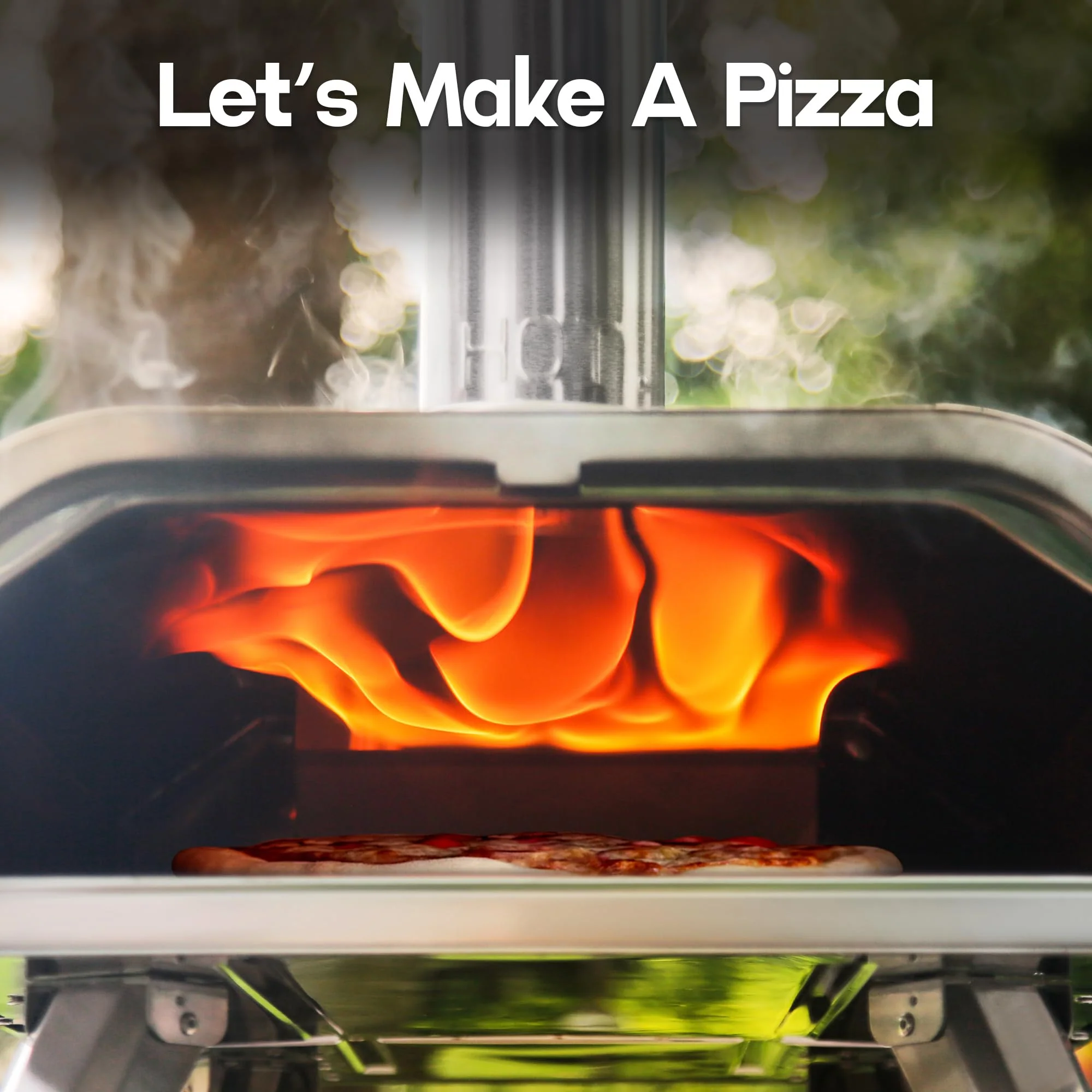 BIG HORN OUTDOORS 16 Inch Wood Pellet Burning Pizza Oven