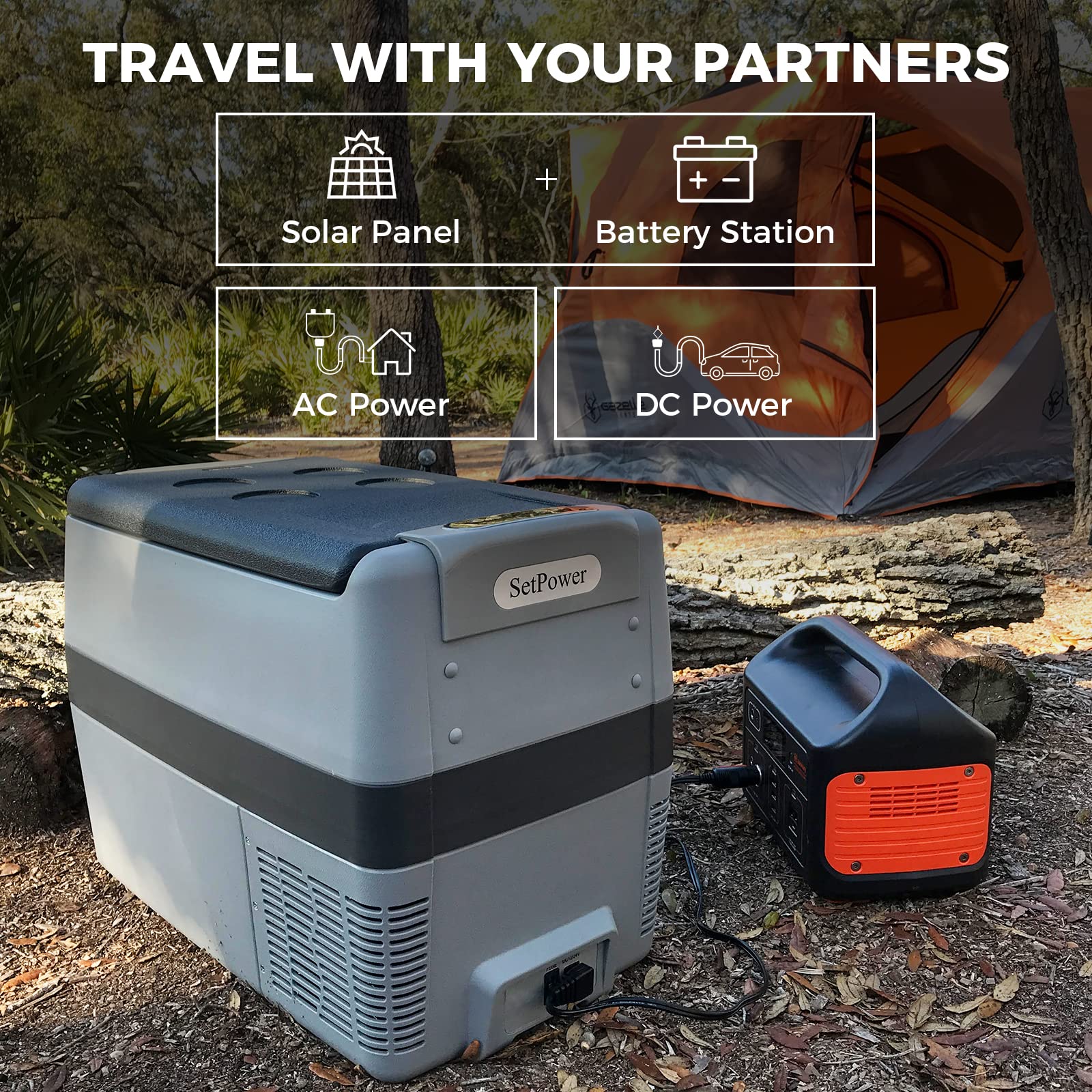 Setpower Portable Refrigerator. 32 Quart Electric Cooler