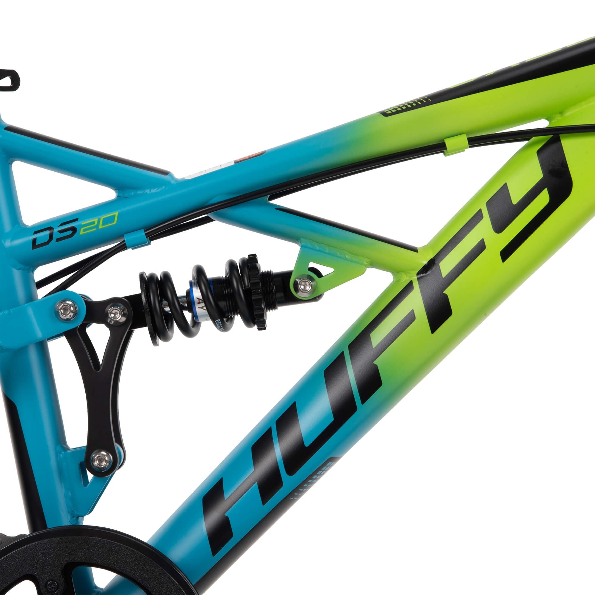 20-inch Oxide Boys Mountain Bike for Kids . Lime / Blue