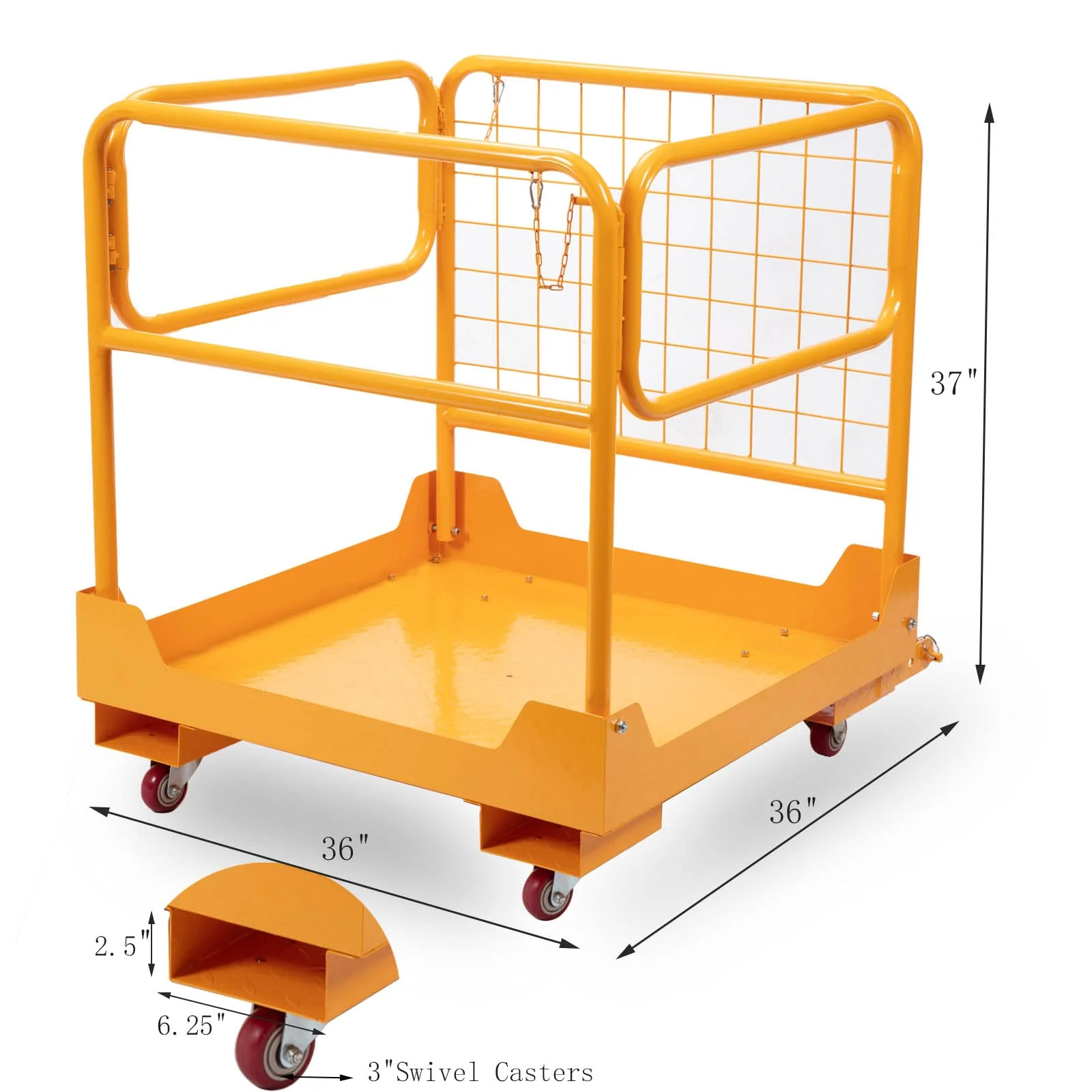 Atatod 36x36 Forklift Safety Cage. 1150LBS Capacity
