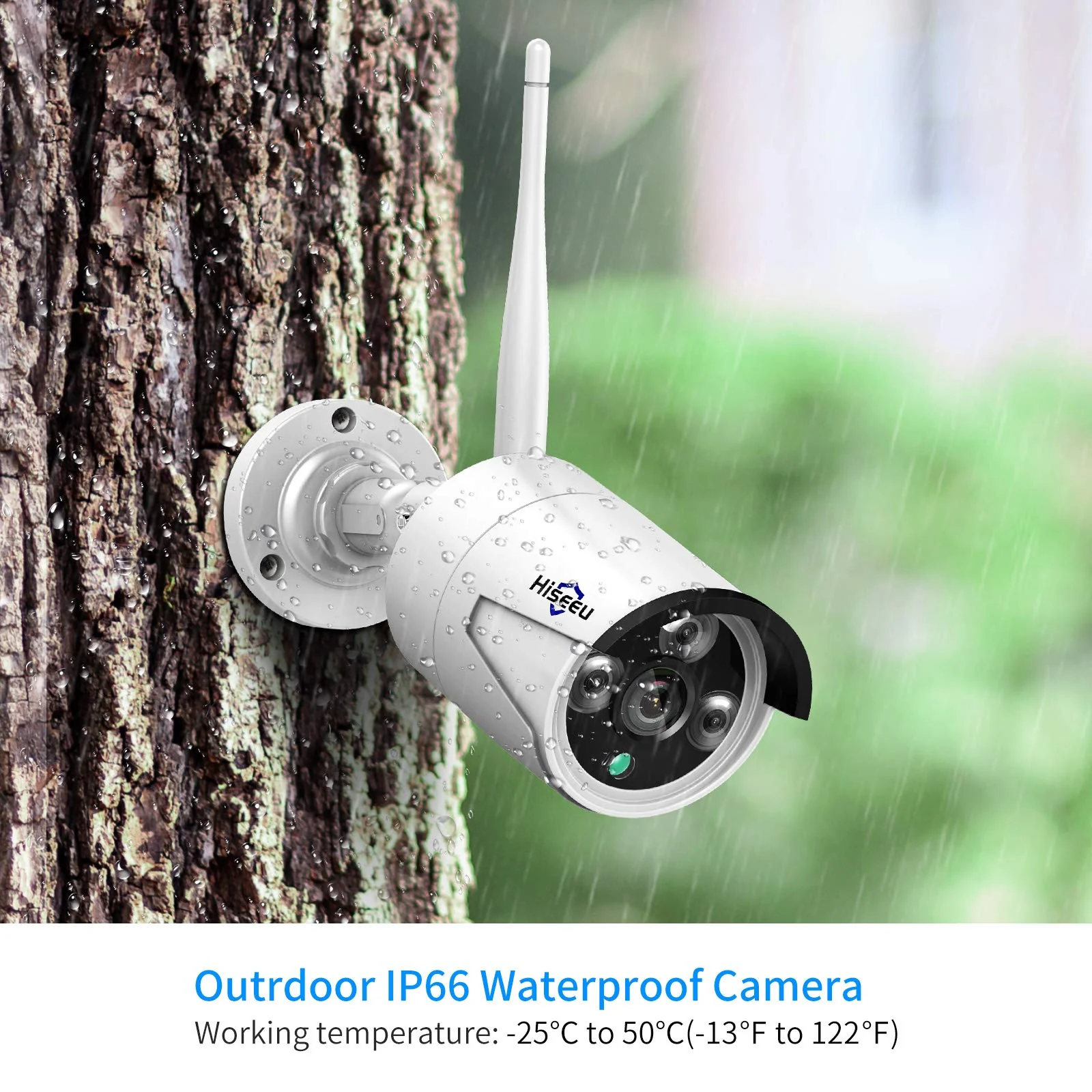 Hiseeu Wireless Security Camera System with 1TB Hard Drive