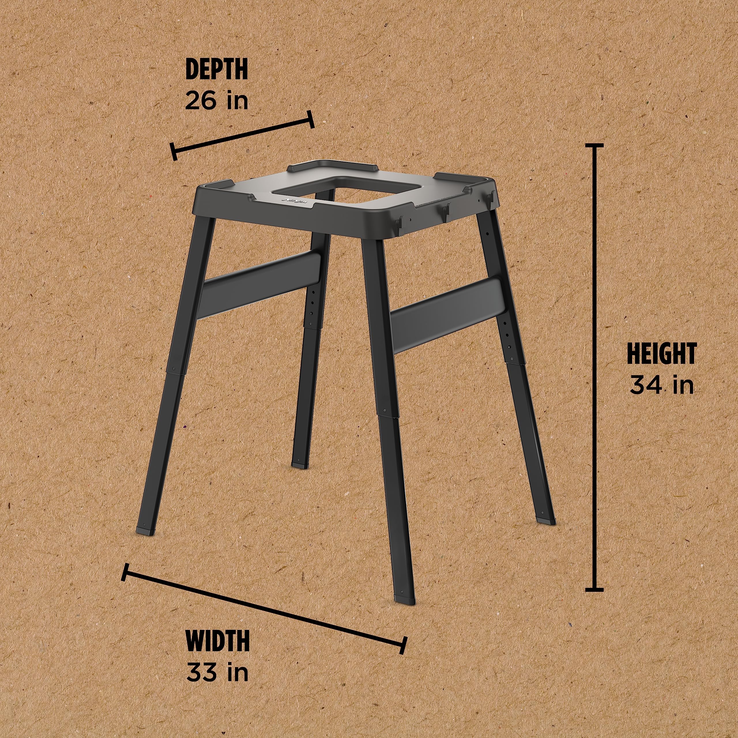 Ninja Adjustable Outdoor Stand. 26 x 34 x 34