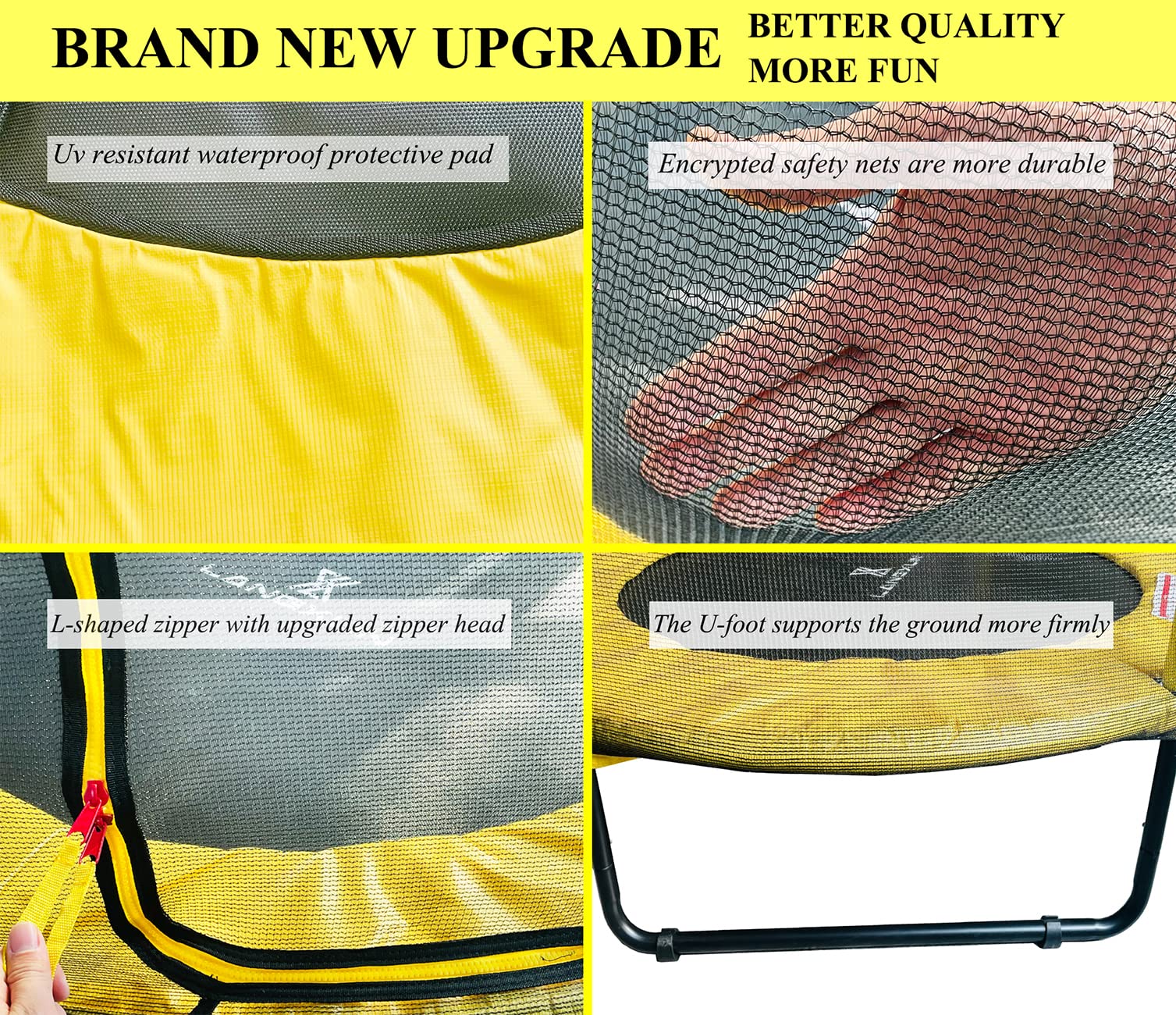 LANGXUN 60 5ft Mini Toddler Indoor & Outdoor Trampoline