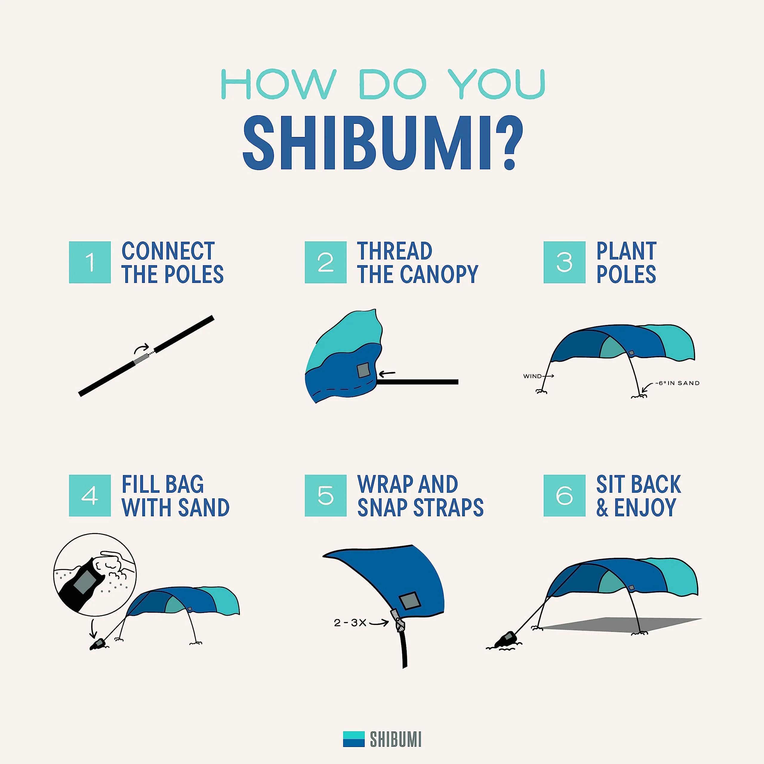Shibumi Shade Beach Shade with 150 Sq. Ft. of Shade