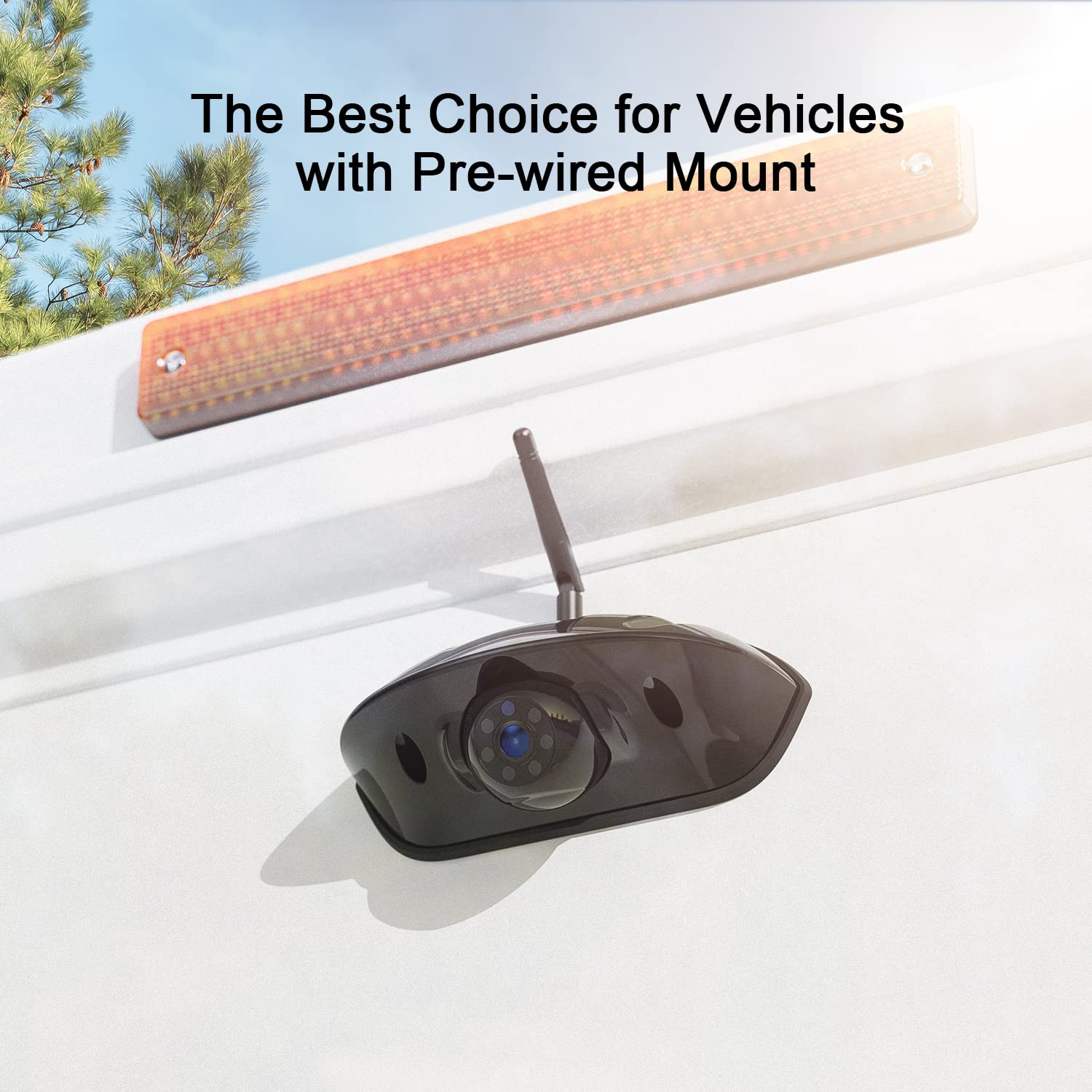 Fookoo HD 7-inch Wireless RV Backup Camera System