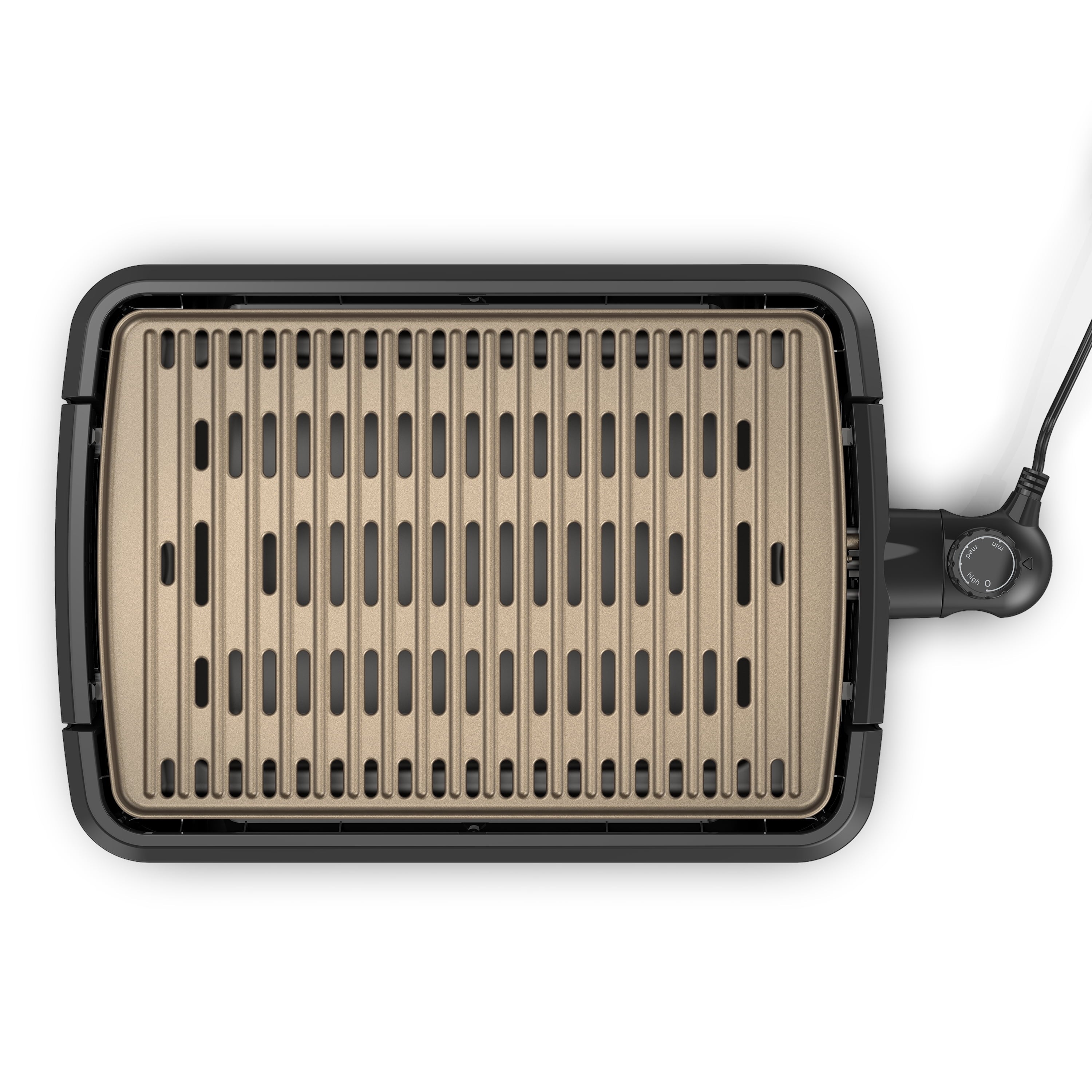 Foreman Party Size Open Grate Smokeless Grill. Black. GFS0172SB