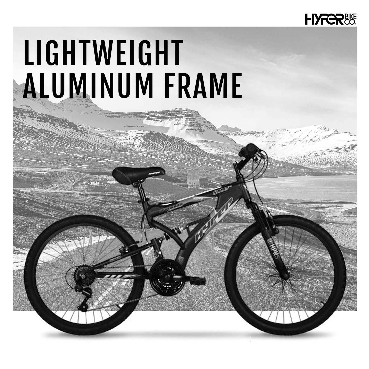 24 Men's Havoc Mountain Bike. Black