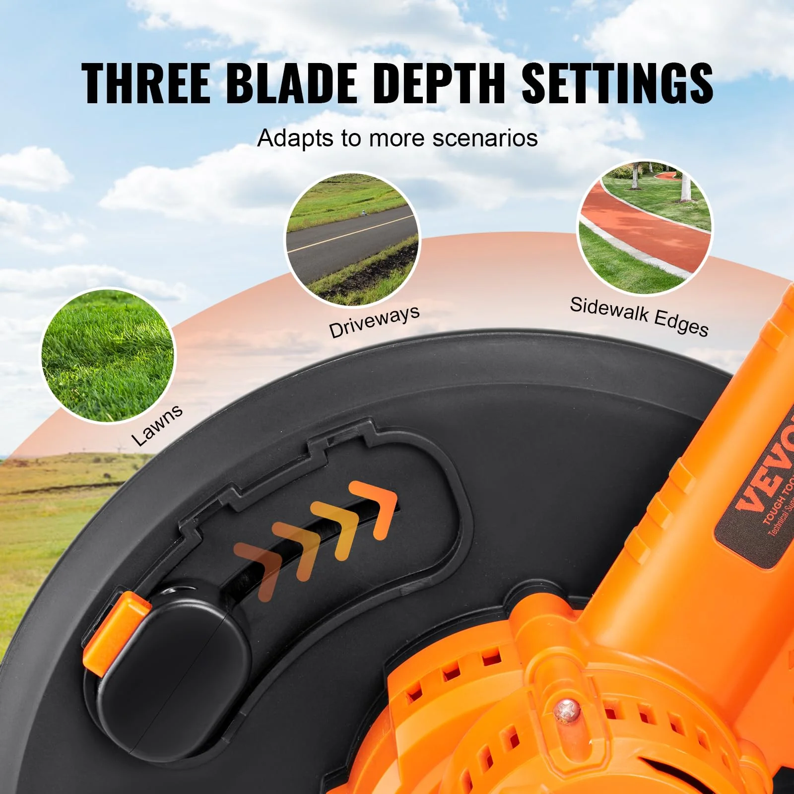 VEVOR Lawn Edger. 20V Battery Powered Cordless Edger