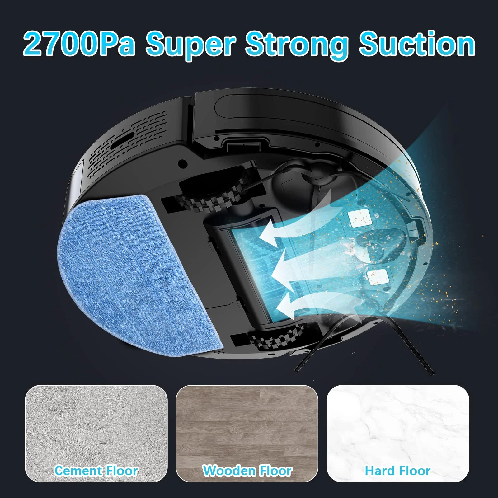 Tikom Robot Vacuum and Mop. G8000 Robot Vacuum Cleaner