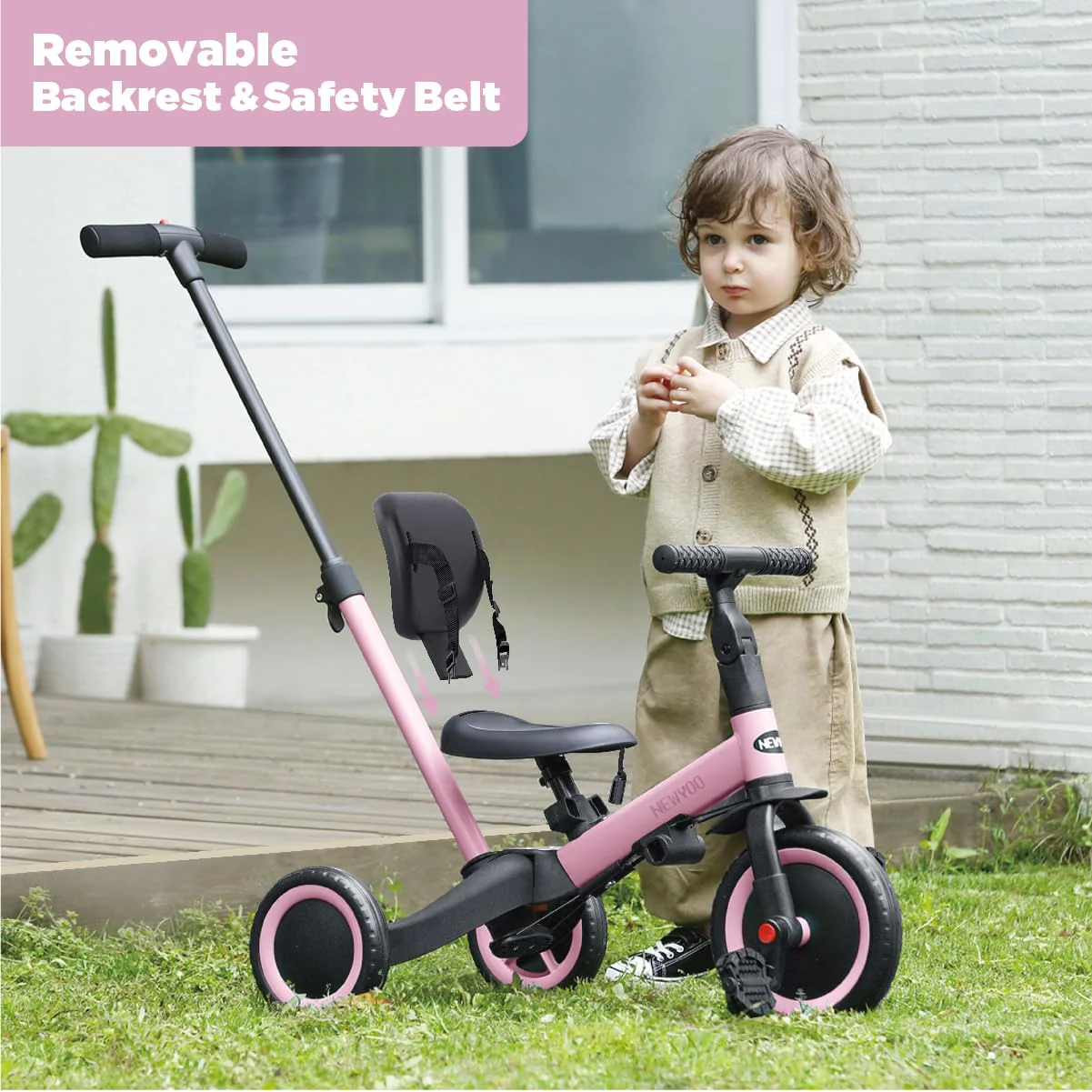 Newyoo Toddler Tricycle for 1-3 Year Old Boys & Girls