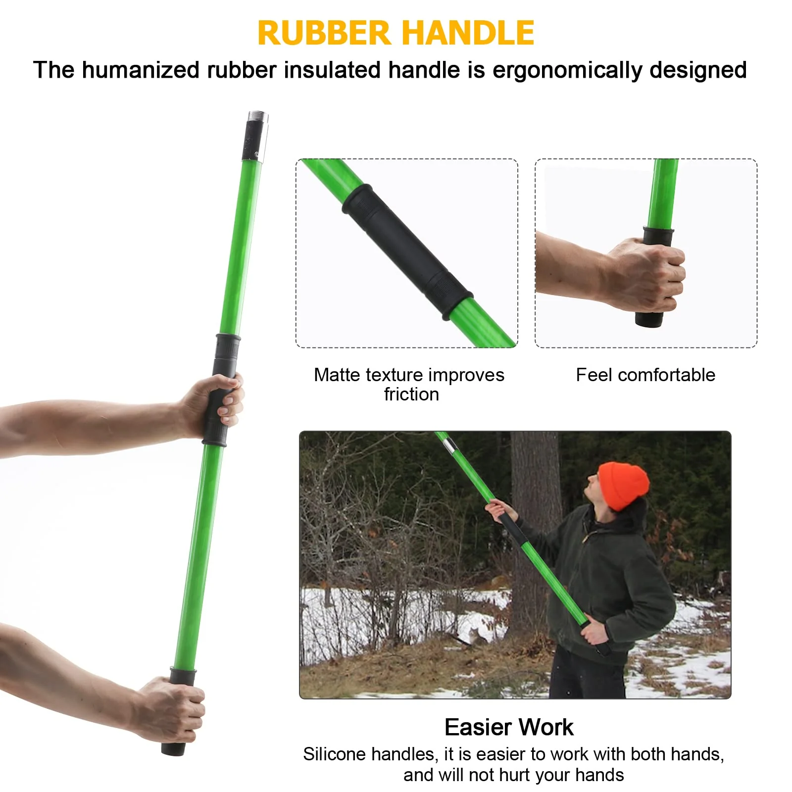 Likeem 26 Feet Tree Pole Pruner Manual Branches Trimmer