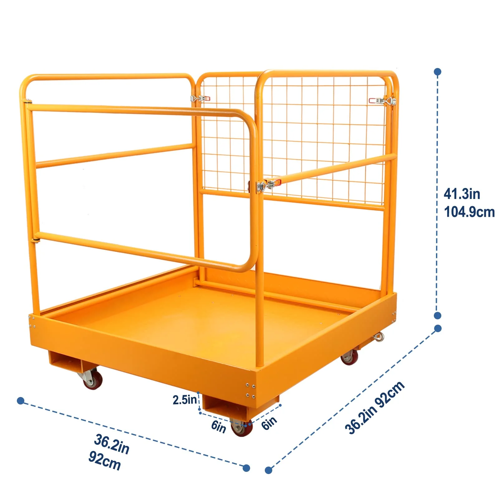 Sidasu Forklift Safety Cage 36x36 Inches Forklift Work Platform