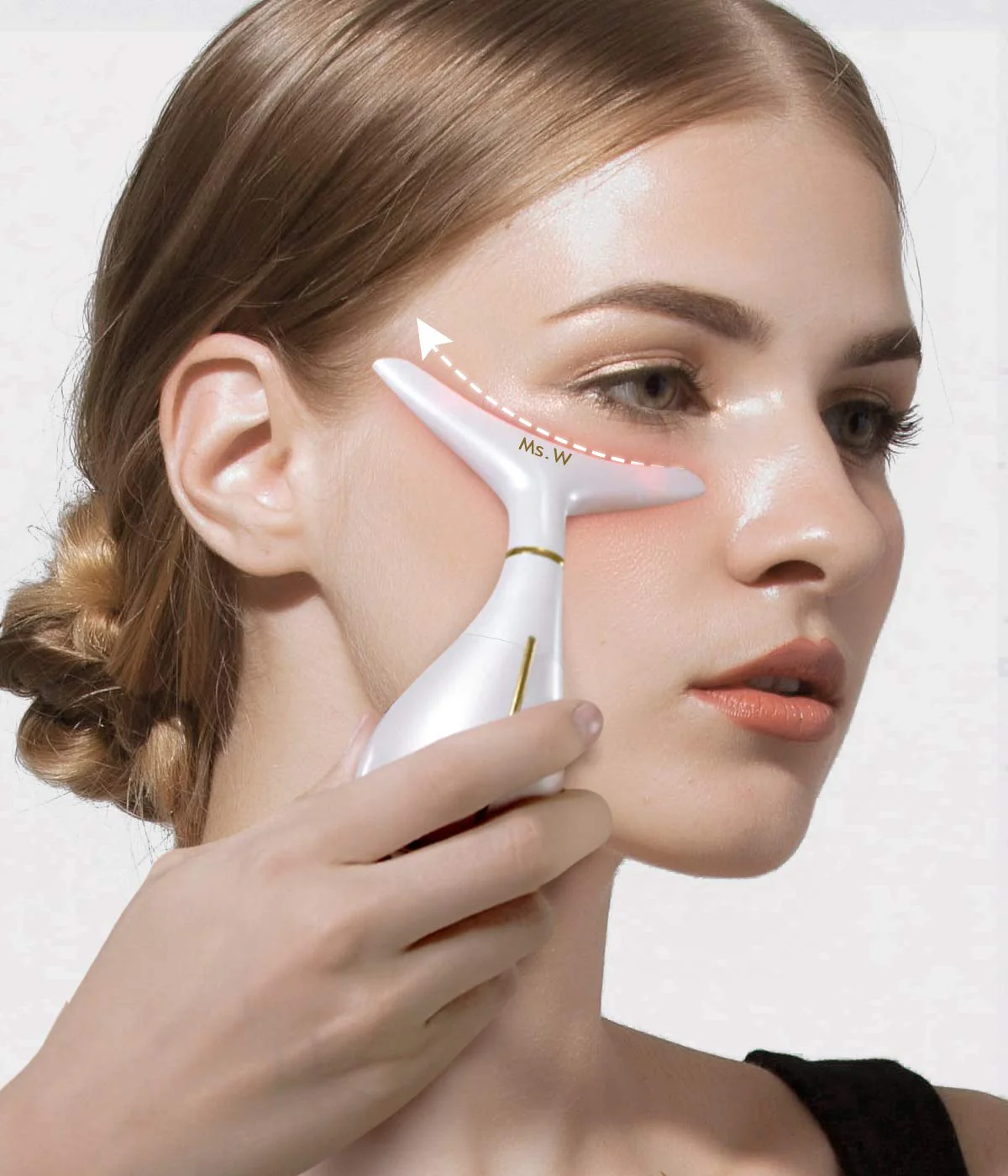 Ms.W Electric Red Light Face Massager for Face and Neck