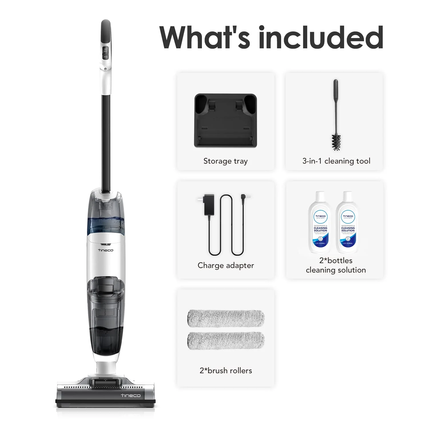 Tineco iFLOOR 2 Complete Cordless Wet Dry Vacuum Floor Cleaner and Mop