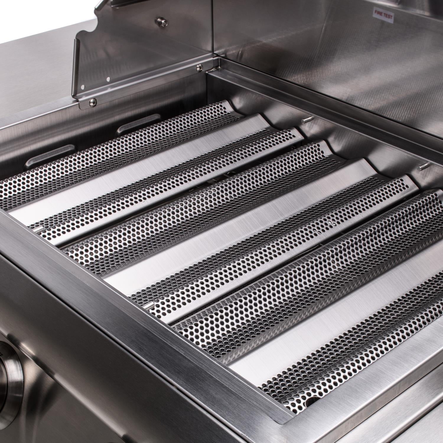 In Natural Gas Grills |Outdoor Kitchen 3 Burner Built In Natural Gas Grill (Head Only) - 25 Inch Drop In Three Burner Backyard Grill Station By Blaze Grills