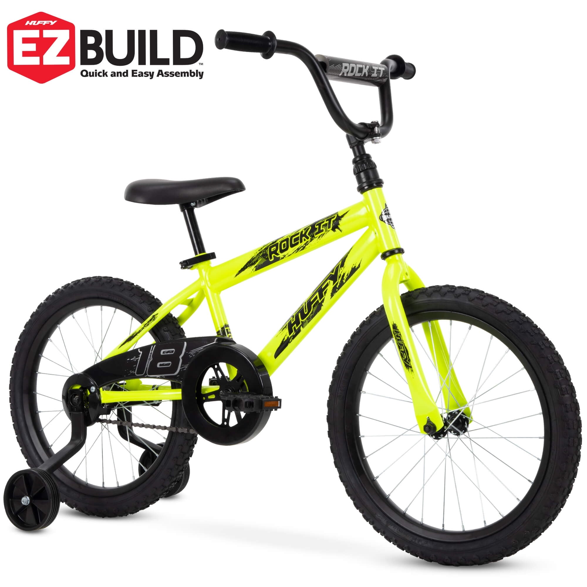 18 in. Rock It Boy Kids Bike. Neon Powder Yellow