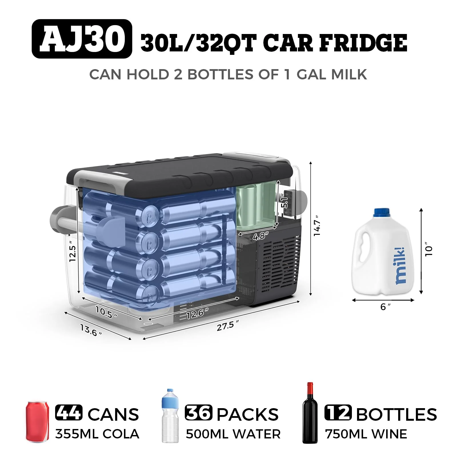Setpower Portable Refrigerator. 32 Quart Electric Cooler