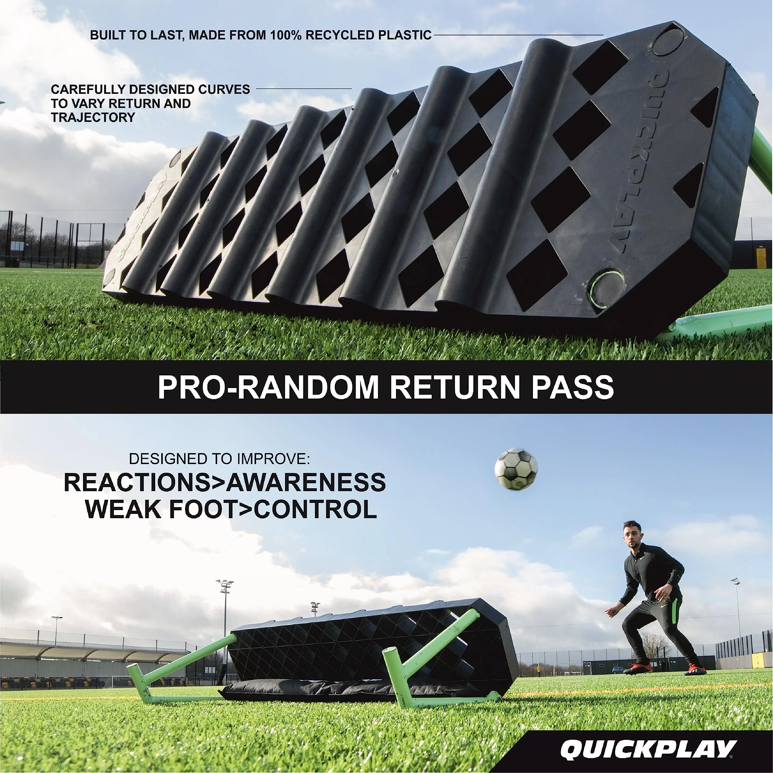 QUICKPLAY Replay Station Rebound Board with Adjustable Angle