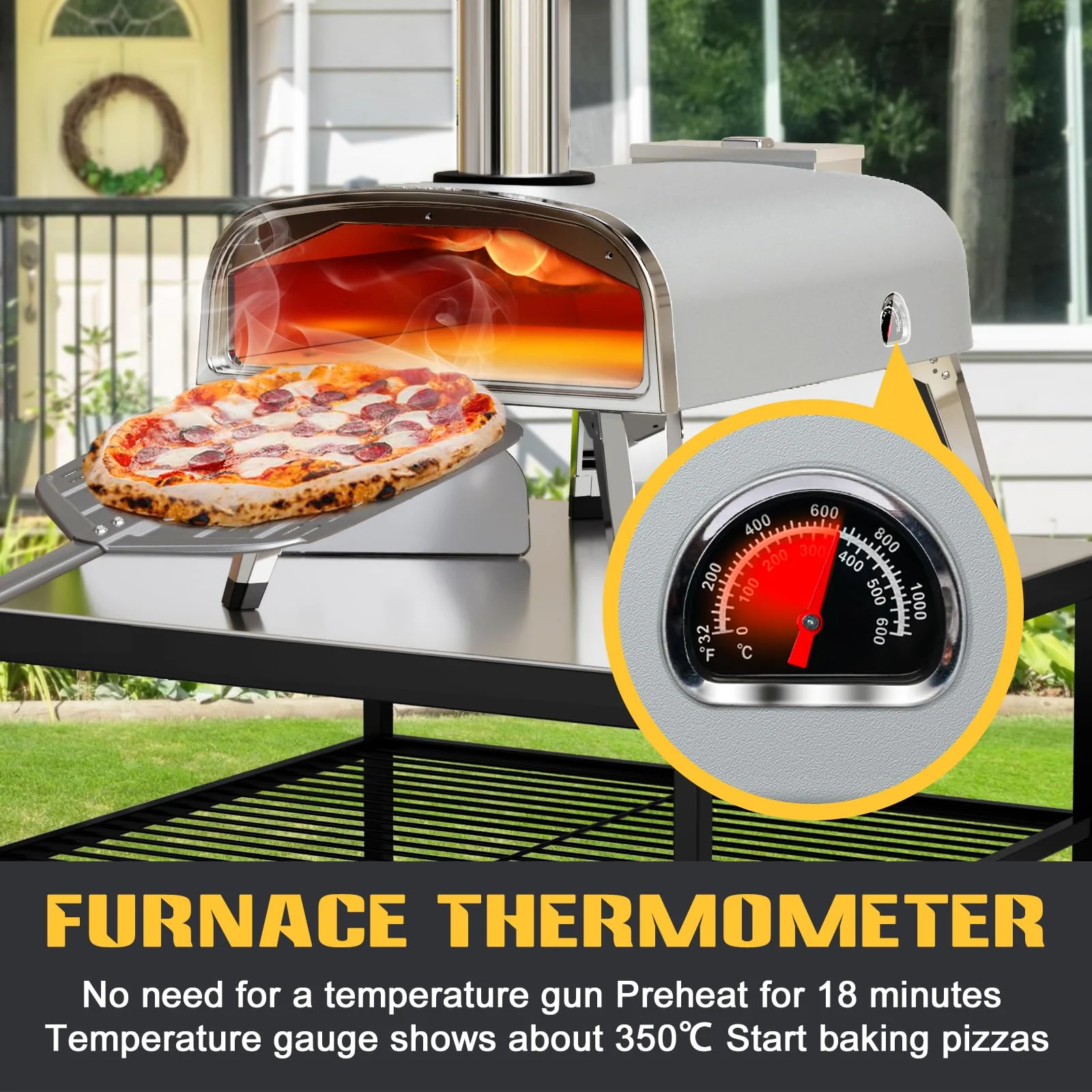 aidpiza Outdoor 12 Wood Fired Pizza Ovens