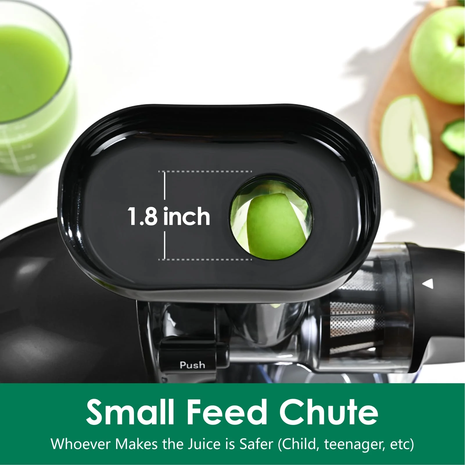 Brecious Cold Press Slow Masticating Juicer with 2 Speed Modes