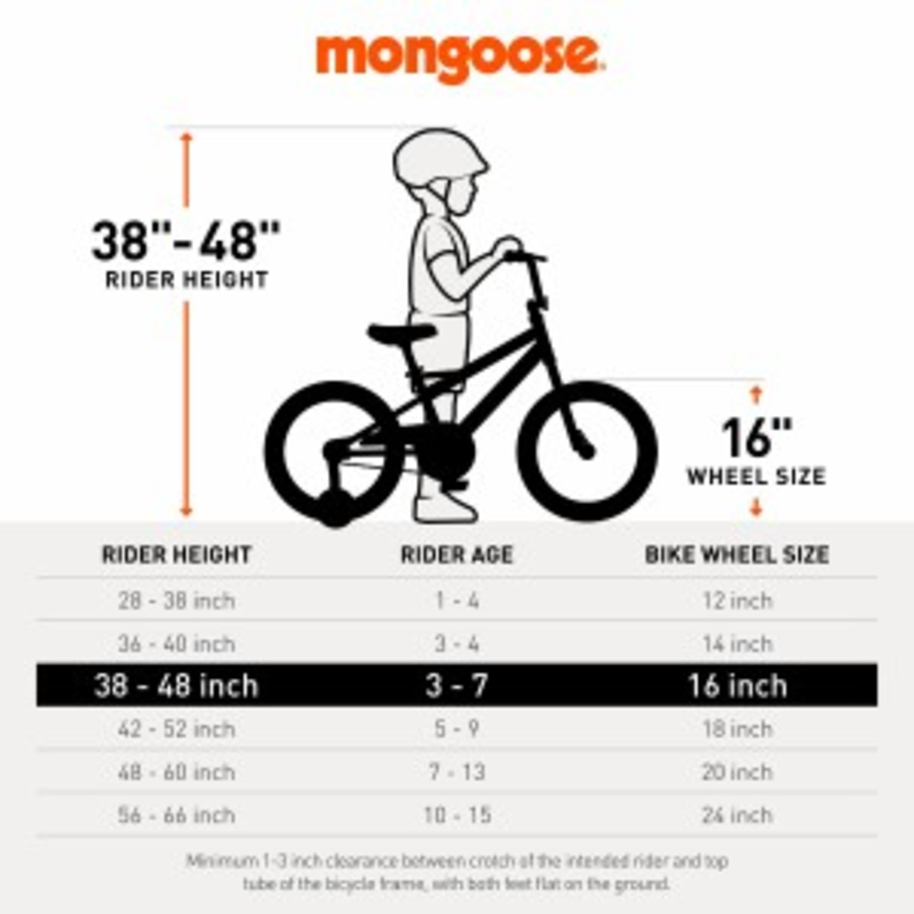 16 Mutant Kid's BMX Bike. Ages 3-5. Black & Orange