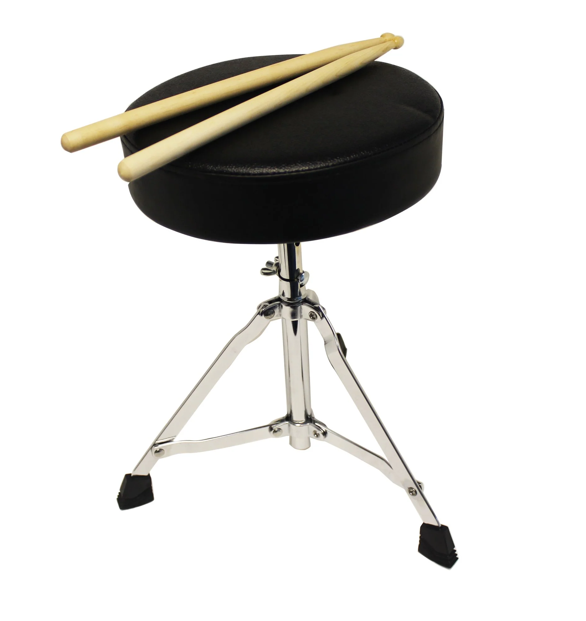 Music Alley 3 Piece Kids Drum Set with Throne. Cymbal. Pedal & Drumsticks