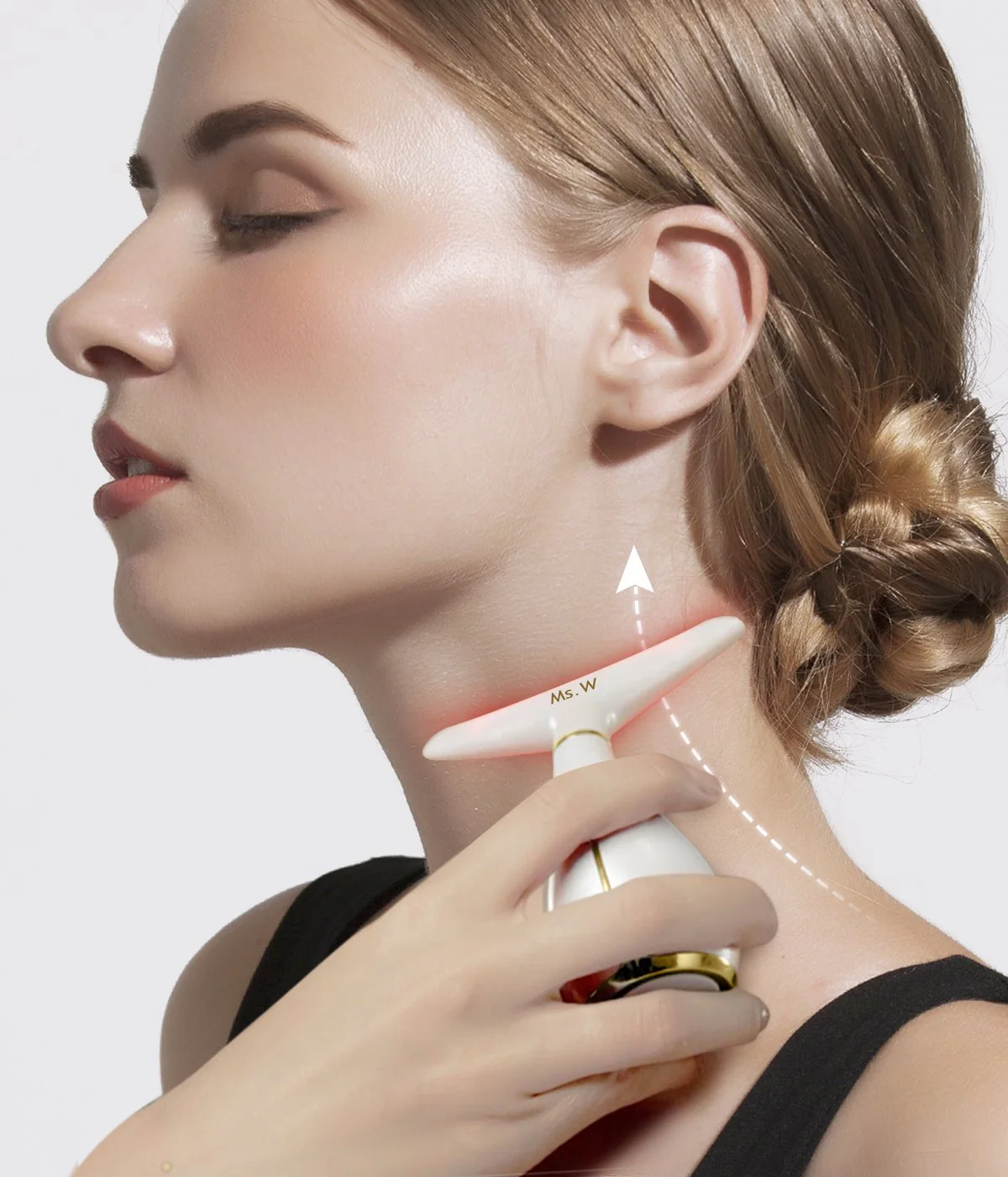 Ms.W Electric Red Light Face Massager for Face and Neck