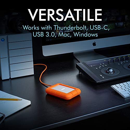 LaCie Rugged Mini 2TB External Hard Drive Portable HDD