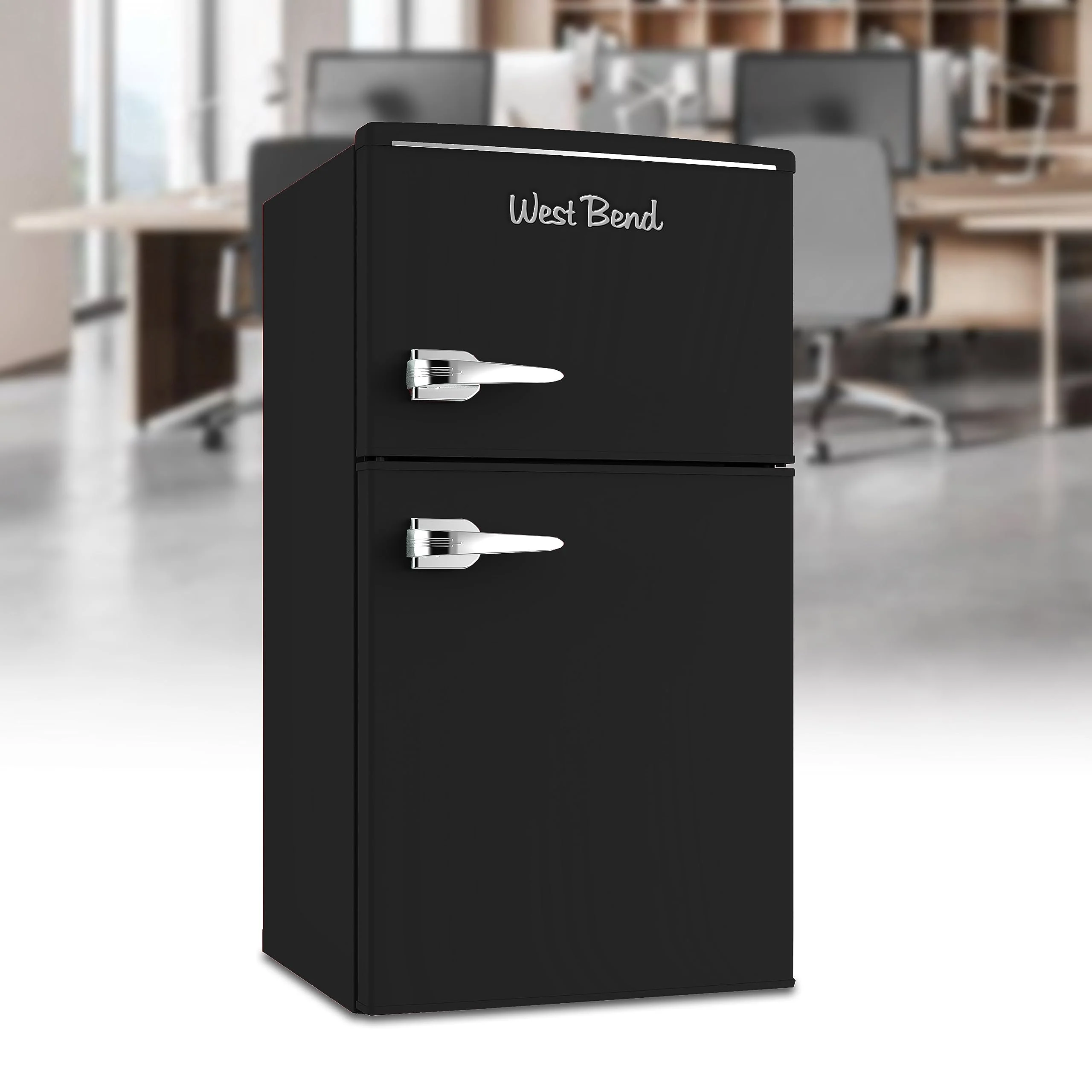 West Bend 3-Cu.Ft Mini Fridge with Freezer Retro-Styled